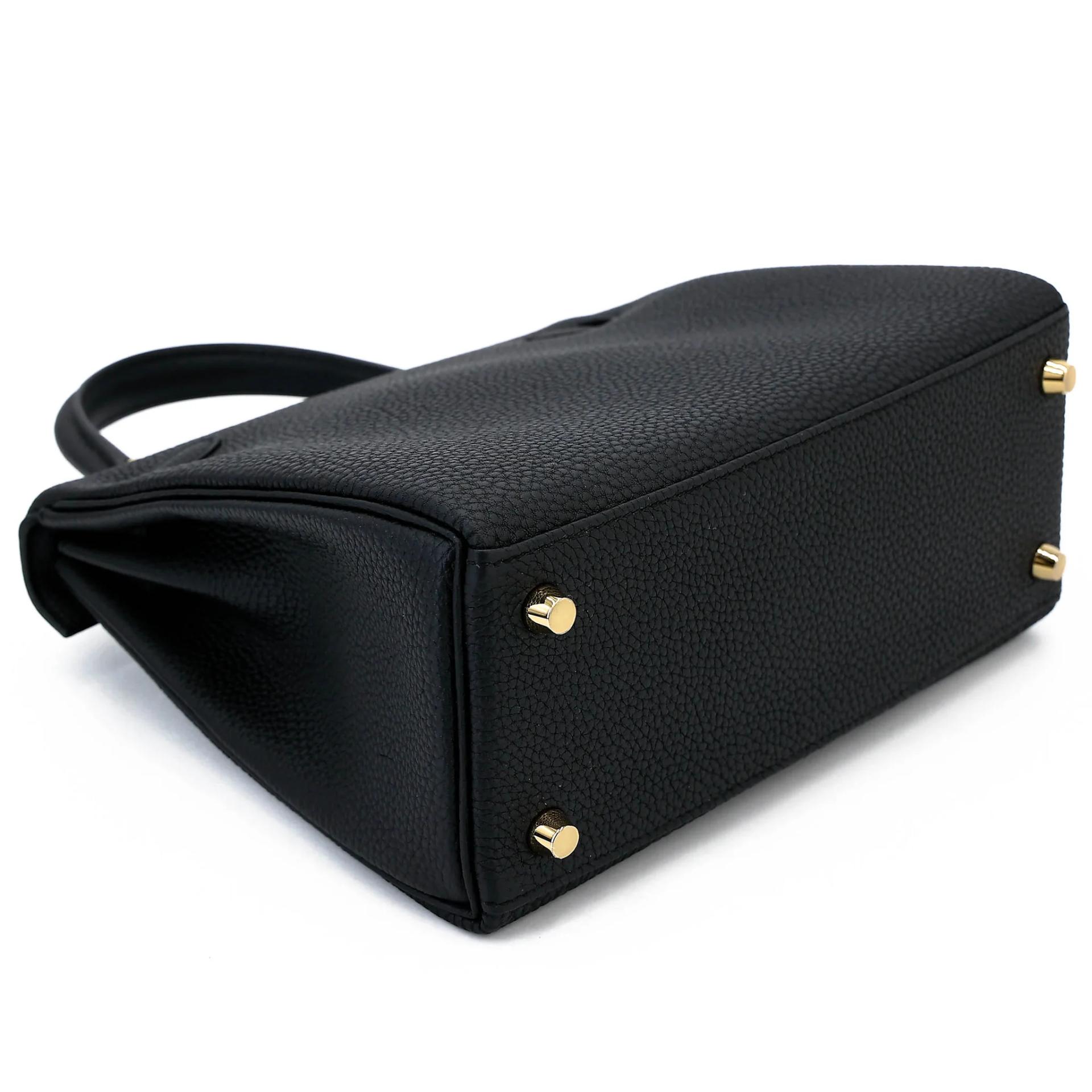 Brand New ( Rank N ) HERMÈS Kelly 25 Noir (89) Togo Gold hardware G (2026) - 7