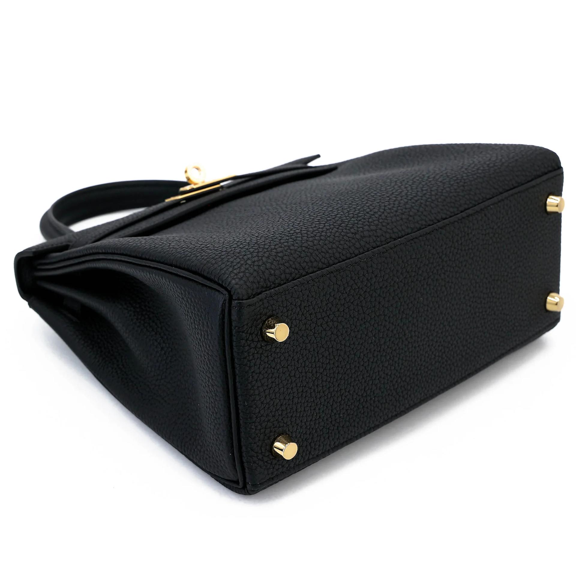 Brand New ( Rank N ) HERMÈS Kelly 25 Noir (89) Togo Gold hardware G (2026) - 5