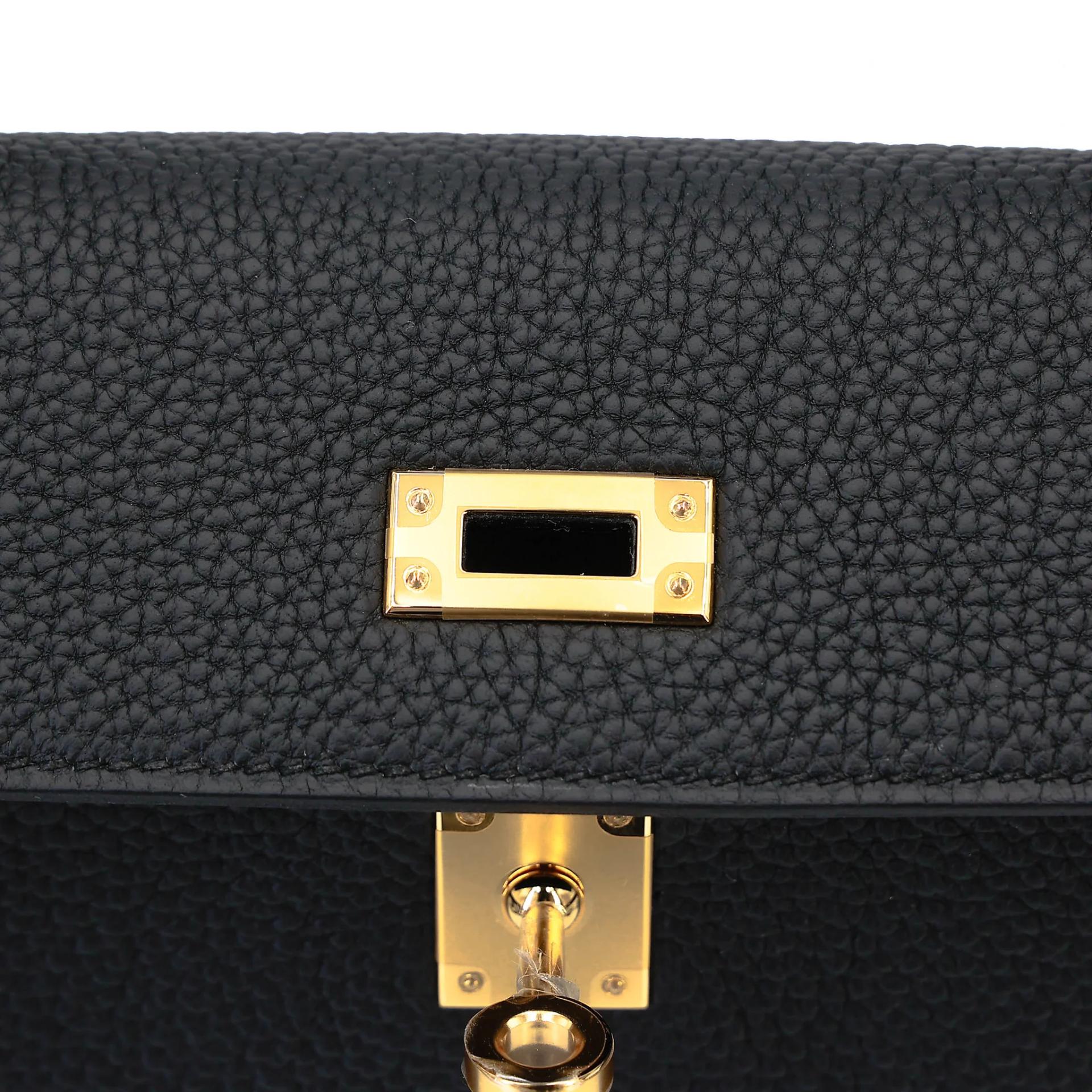 Brand New ( Rank N ) HERMÈS Kelly 25 Noir (89) Togo Gold hardware G (2026) - 10