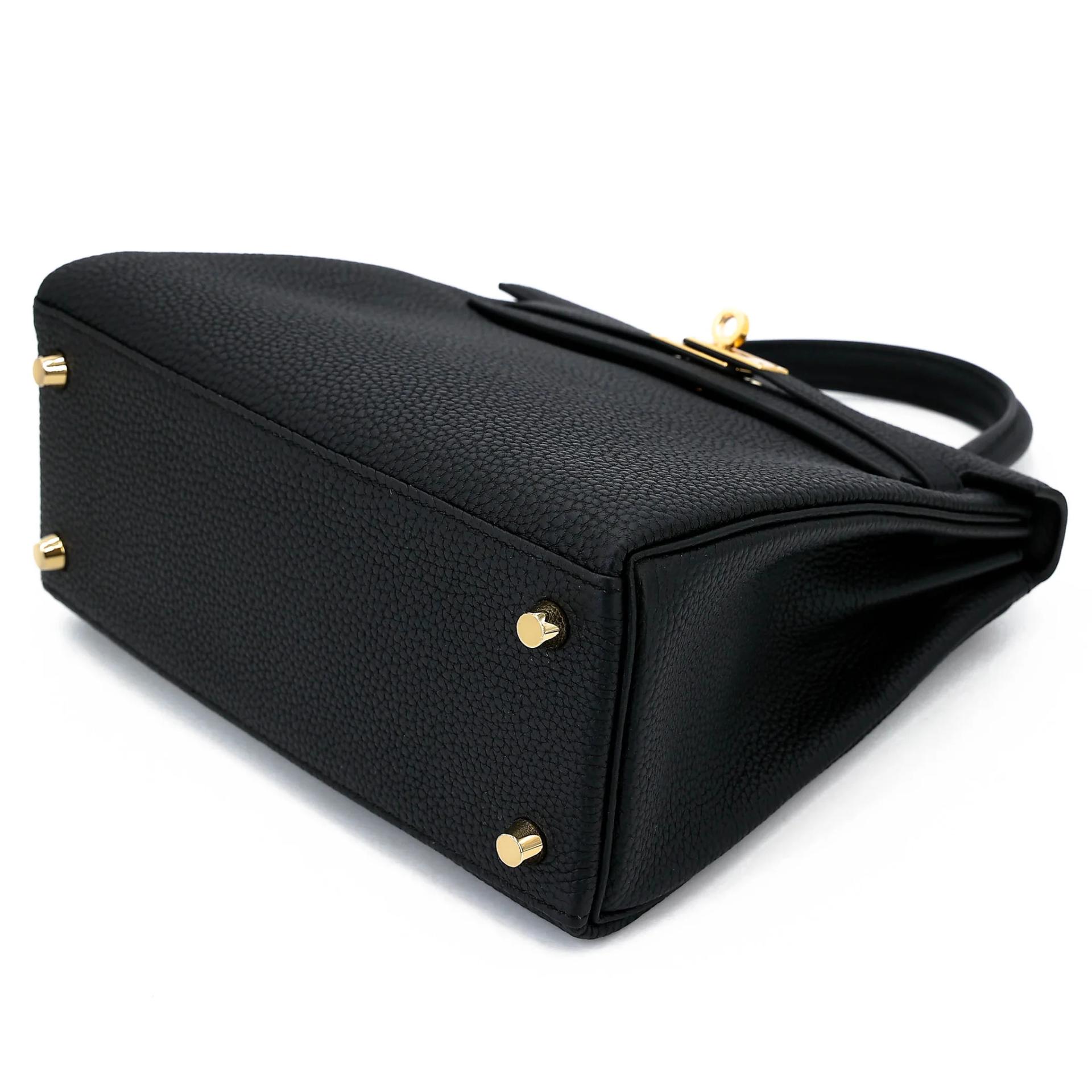 Brand New ( Rank N ) HERMÈS Kelly 25 Noir (89) Togo Gold hardware G (2026) - 4