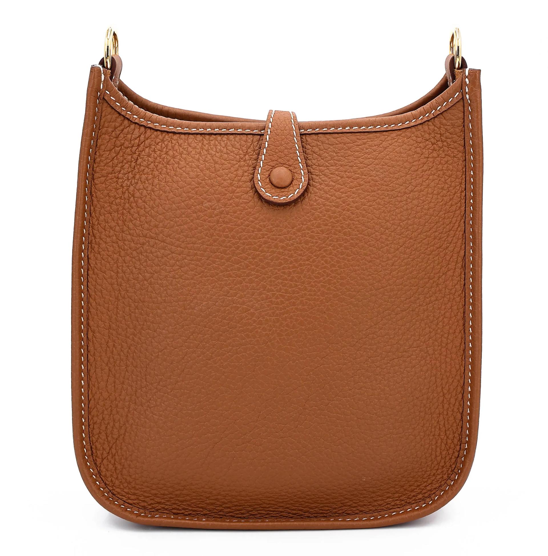 Very Good ( Rank A) HERMÈS Mini Evelyne 16 Amazone 112cm Gold (37) Clemence Gold hardware Z (2021) - 2