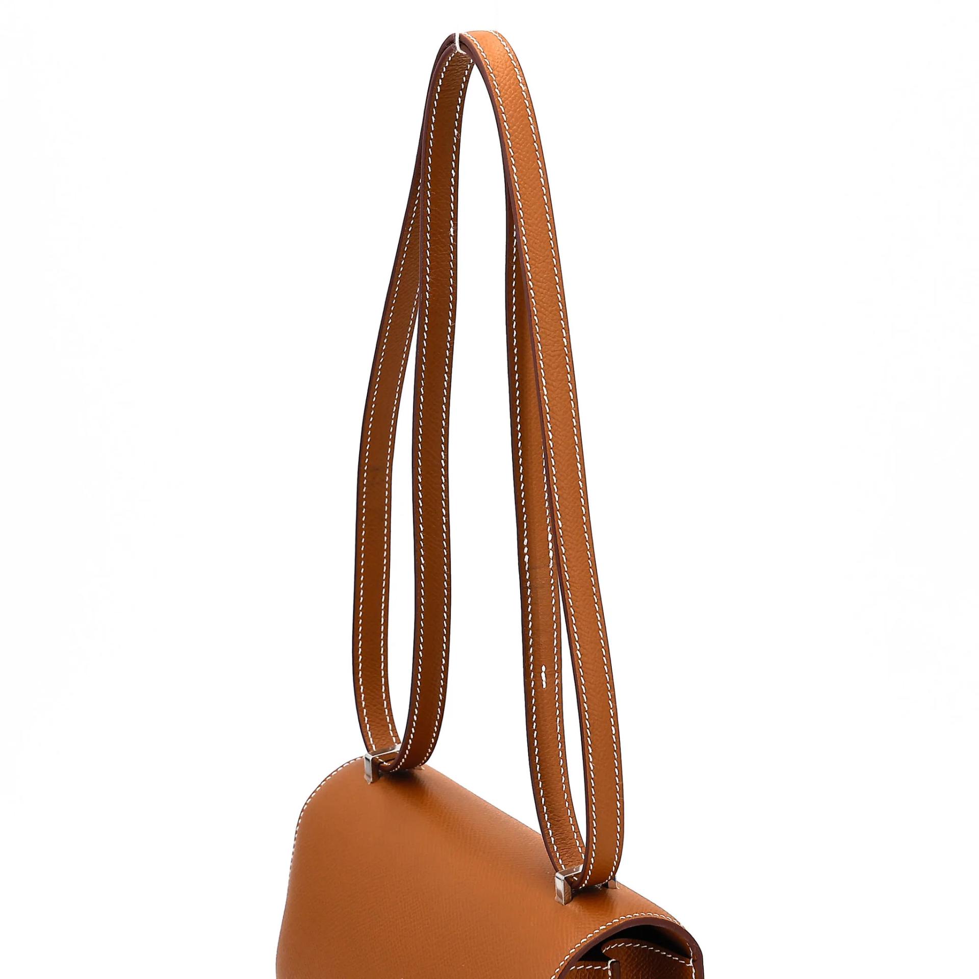 Unused ( Rank NS ) HERMÈS Constance Mini Gold (37) Epsom Palladium hardware K (2025) - 3