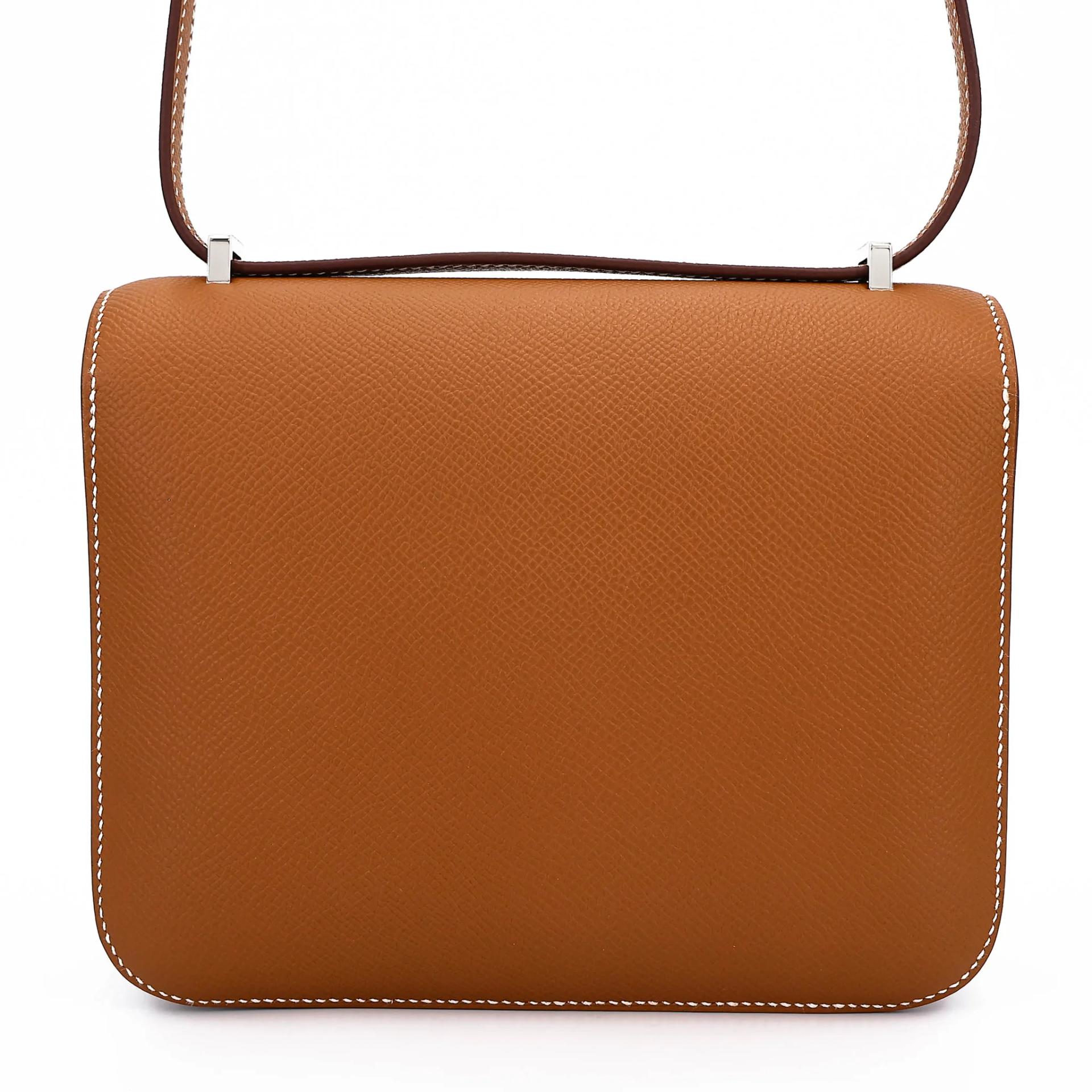 Unused ( Rank NS ) HERMÈS Constance Mini Gold (37) Epsom Palladium hardware K (2025) - 2