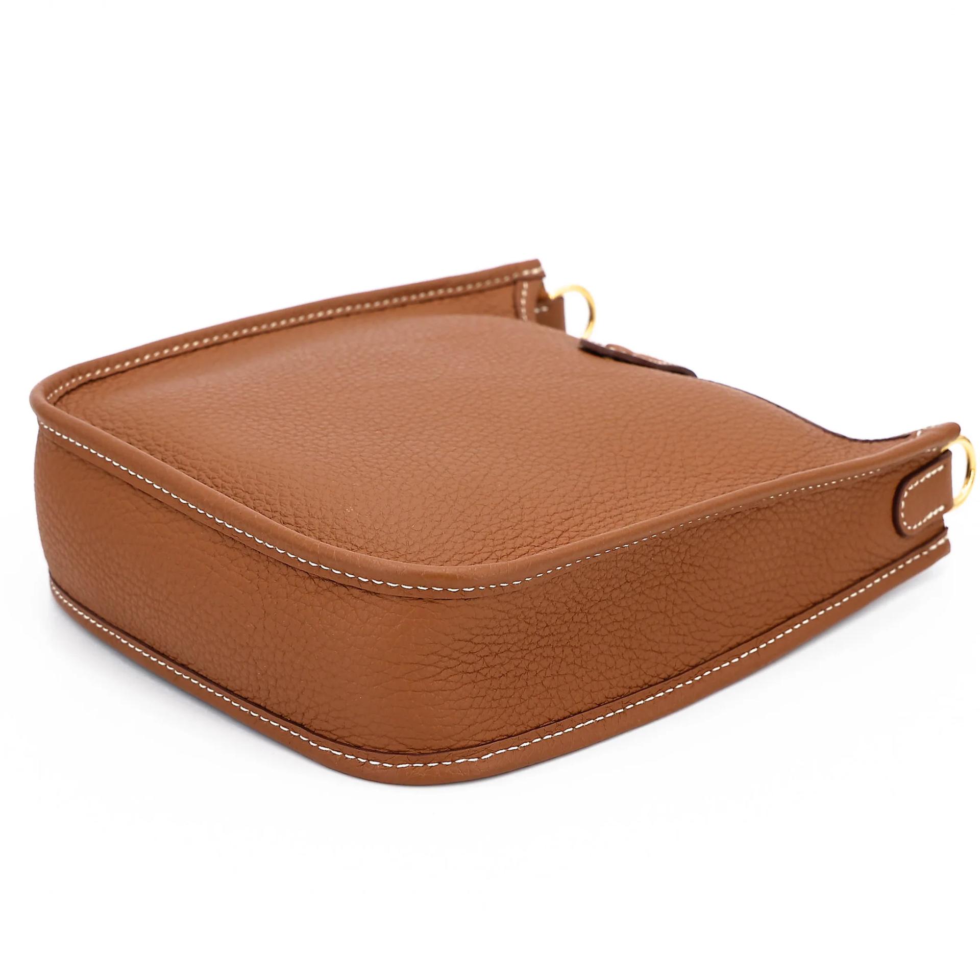 Very Good ( Rank A) HERMÈS Mini Evelyne 16 Amazone 112cm Gold (37) Clemence Gold hardware Z (2021) - 5