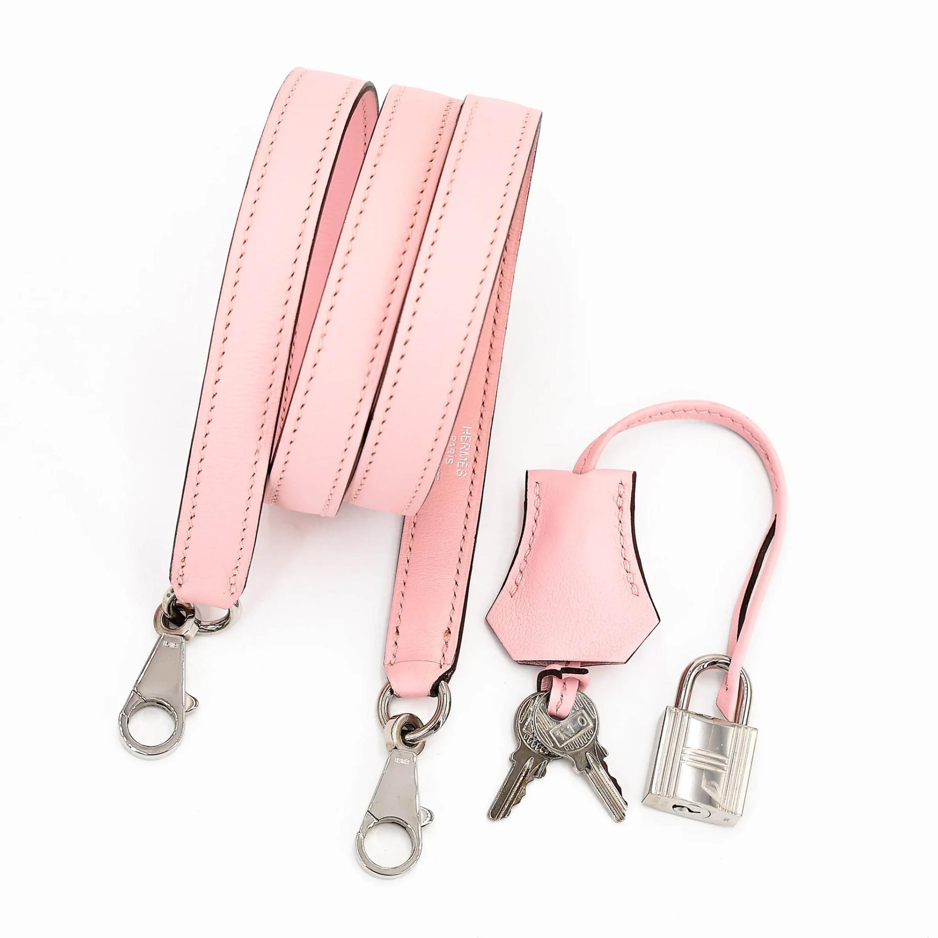 Very Good ( Rank A) HERMÈS Kelly 25 Rose Sakura (3Q) Swift Palladium hardware T (2015) - 25