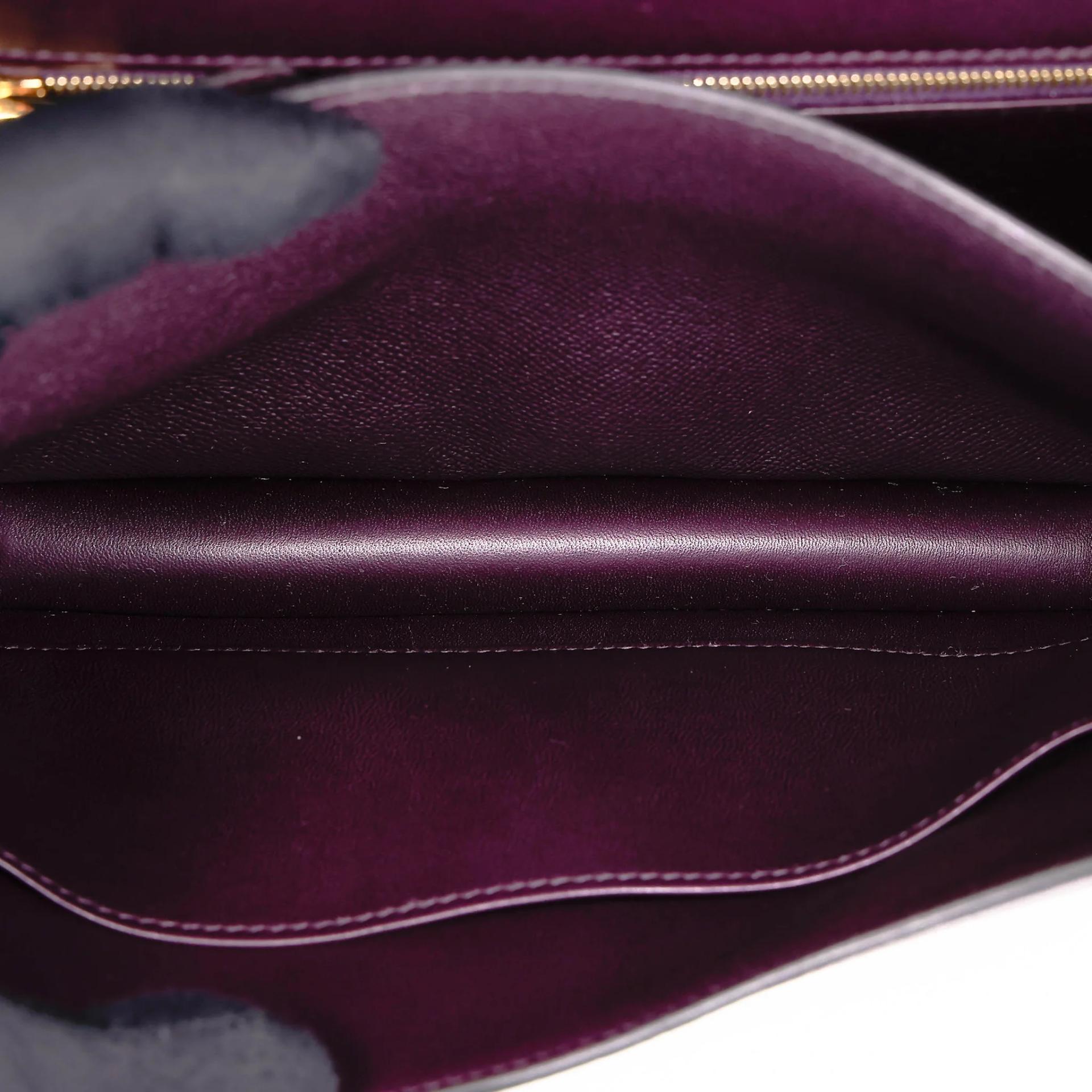 Unused ( Rank NS ) HERMÈS Constance 24 Raisin (59) Epsom Gold hardware D (2019) - 19