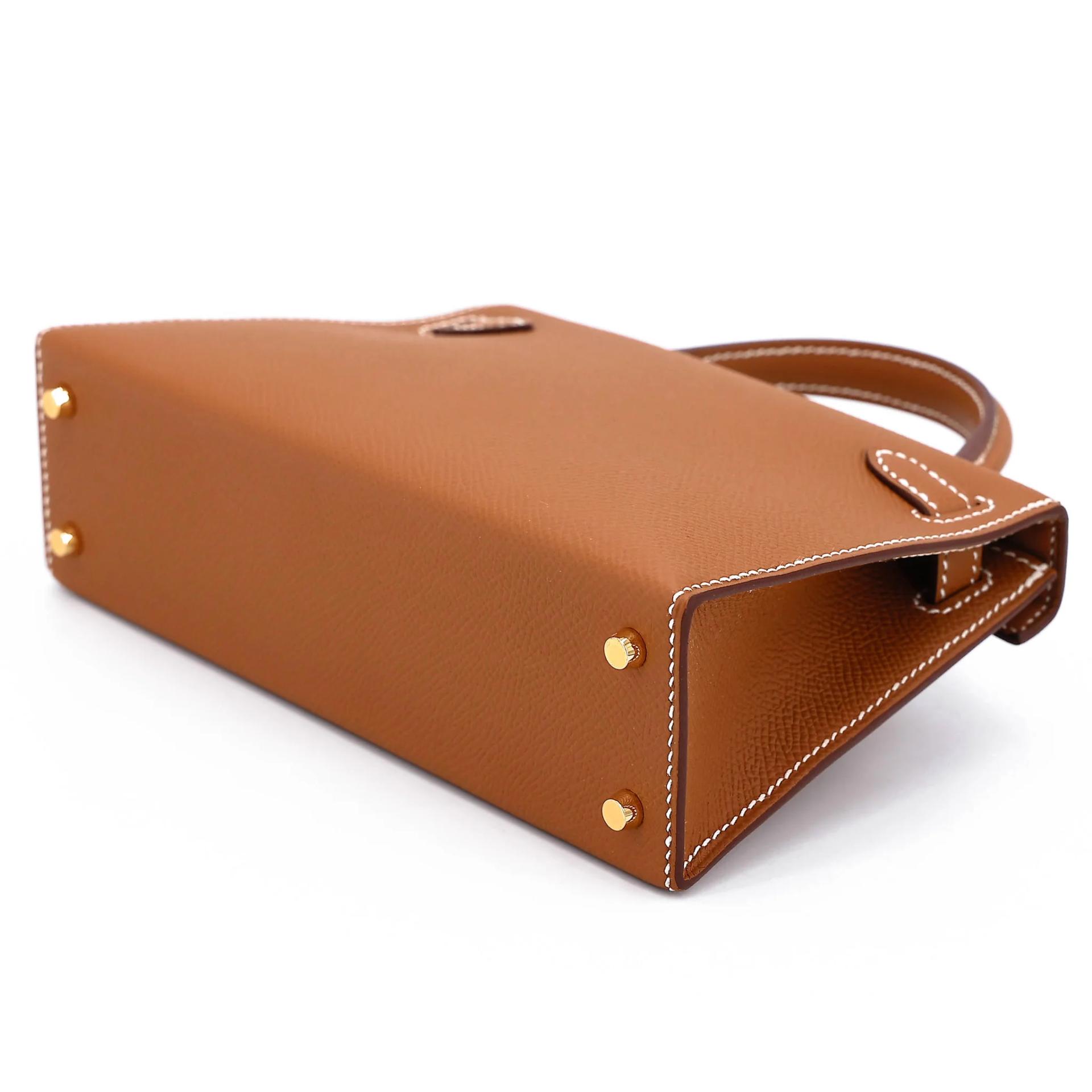Brand New ( Rank N ) HERMÈS Mini Kelly II Gold (37) Epsom Gold hardware G (2026) - 6