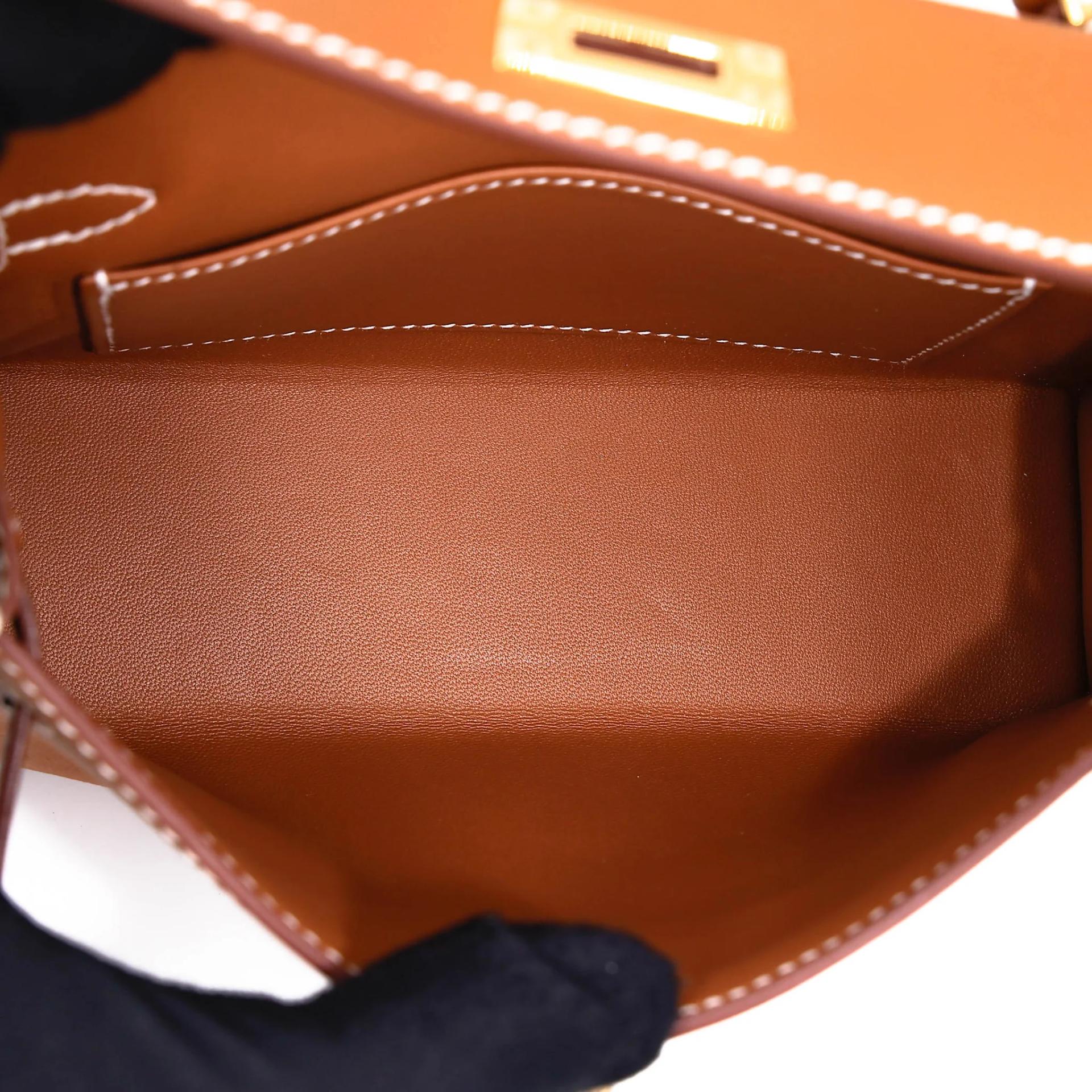 Brand New ( Rank N ) HERMÈS Mini Kelly II Gold (37) Epsom Gold hardware G (2026) - 17