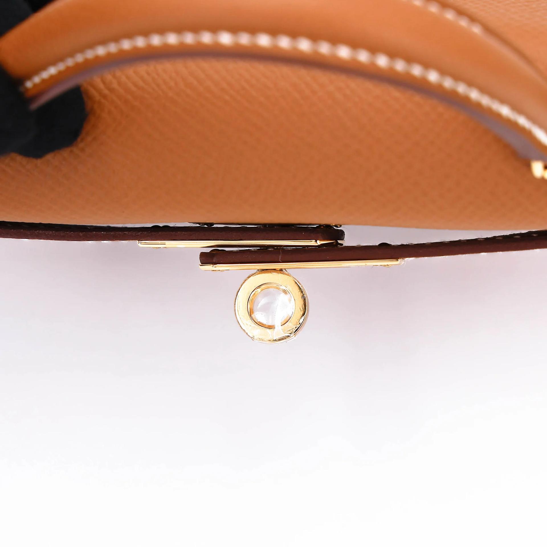 Brand New ( Rank N ) HERMÈS Mini Kelly II Gold (37) Epsom Gold hardware G (2026) - 9