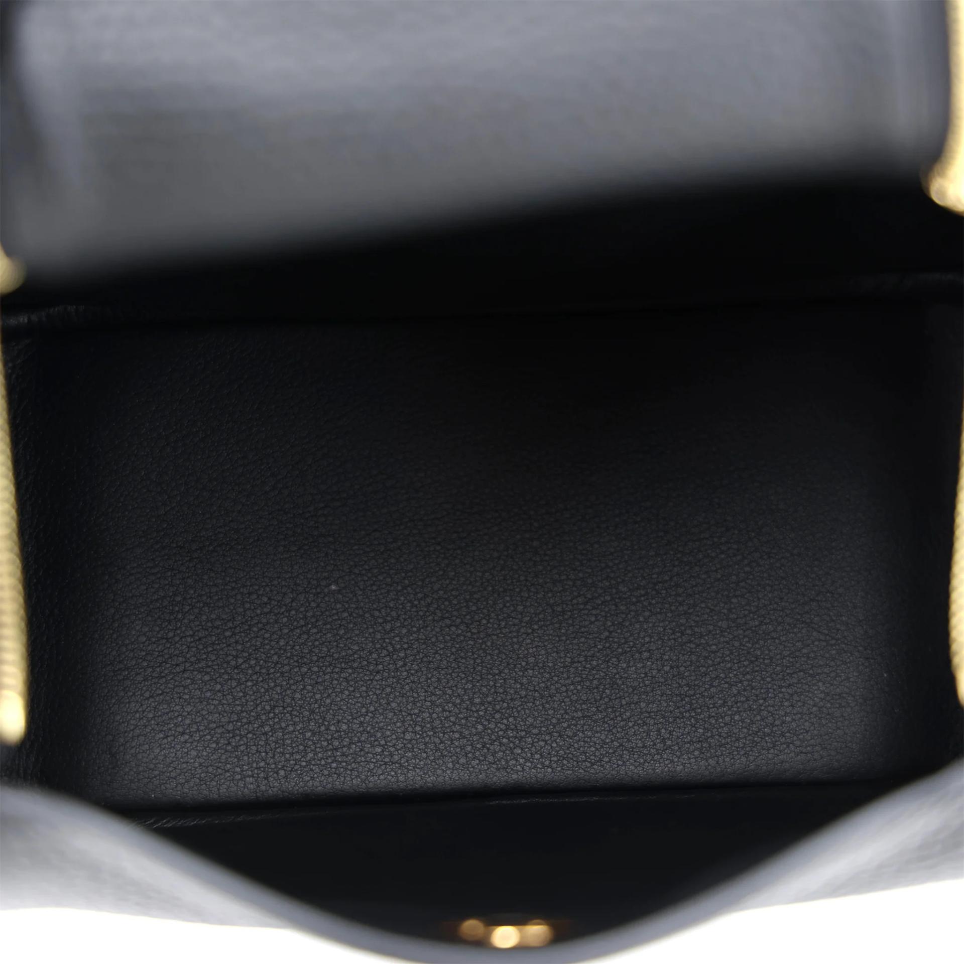 Unused ( Rank NS ) HERMÈS Mini Lindy Noir (89) Clemence Gold hardware B (2023) - 11