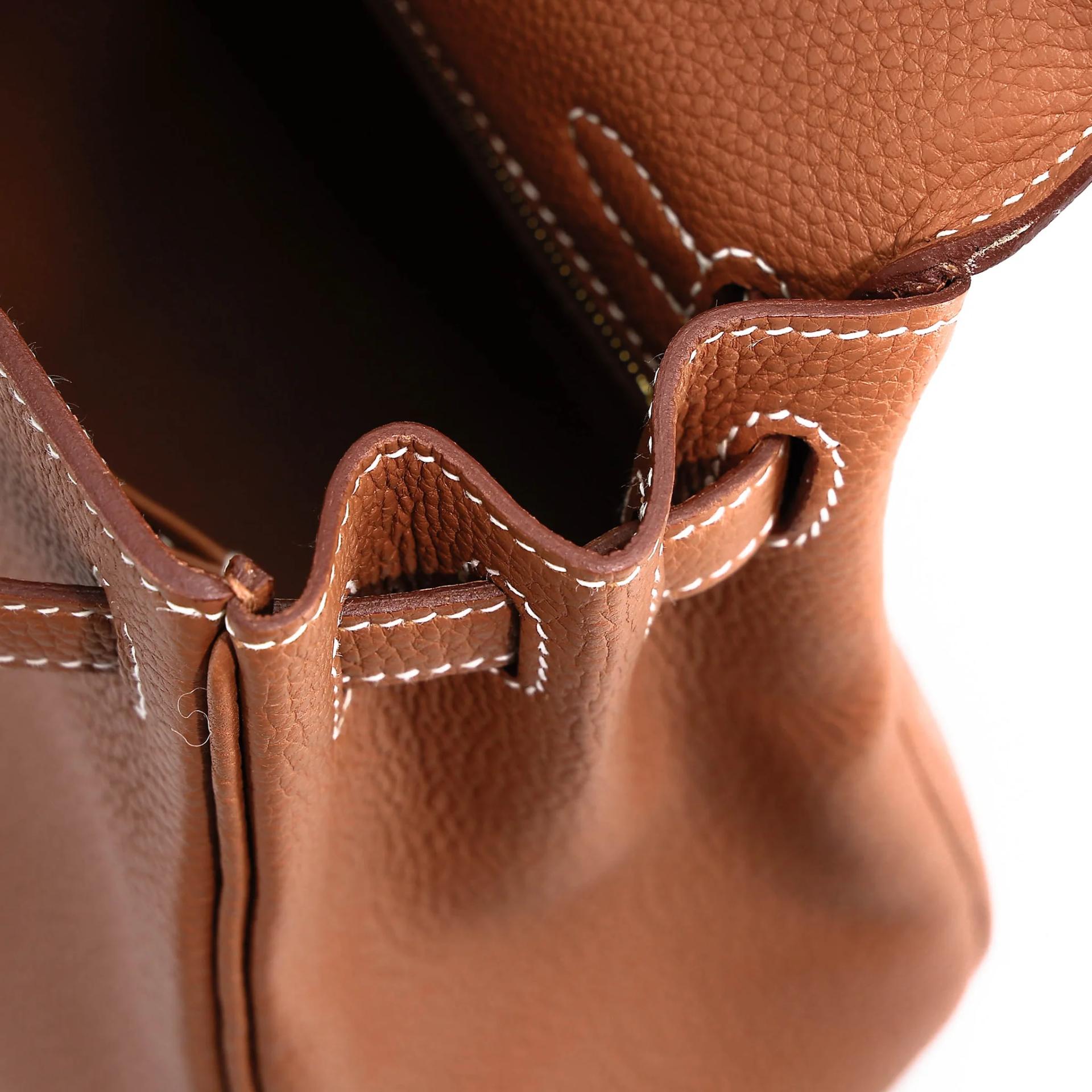 Excellent ( Rank SA ) HERMÈS Kelly 25 Gold (37) Togo Gold hardware Z (2021) - 18