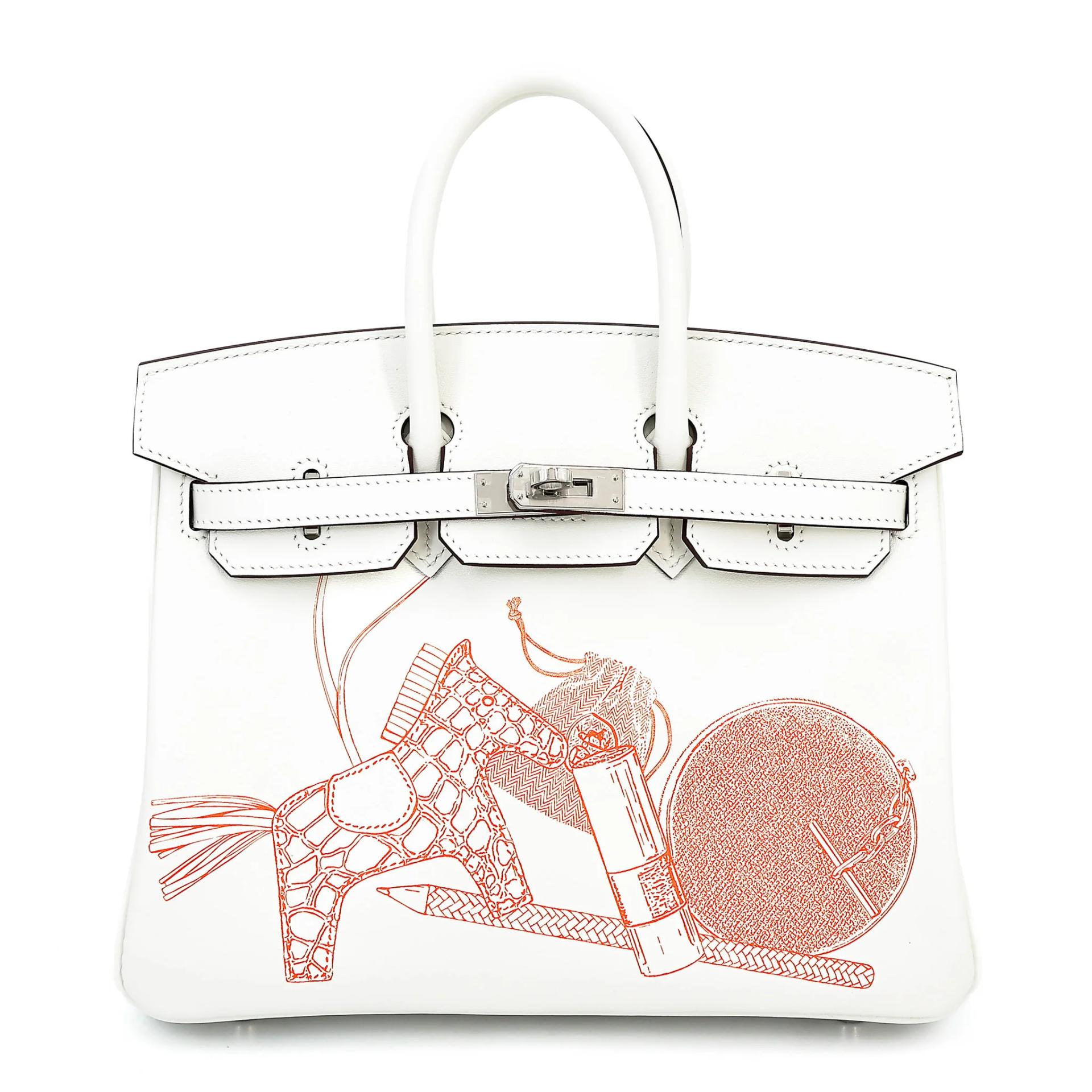 Birkin 25 In & Out White (01)