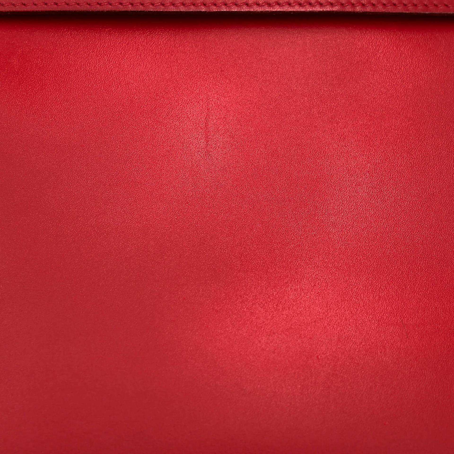 Good ( Rank AB) HERMÈS Kelly 32 Sellier Rouge Vif (53) Box-calf Gold hardware Circle X (1994) - 13