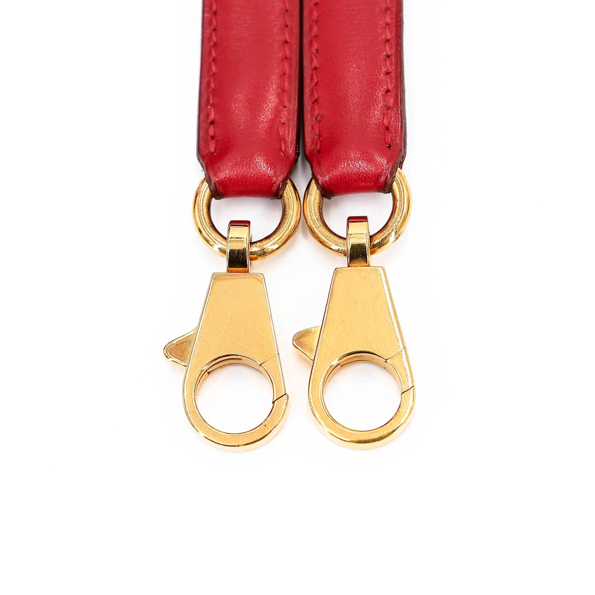 Good ( Rank AB) HERMÈS Kelly 32 Sellier Rouge Vif (53) Box-calf Gold hardware Circle X (1994) - 37