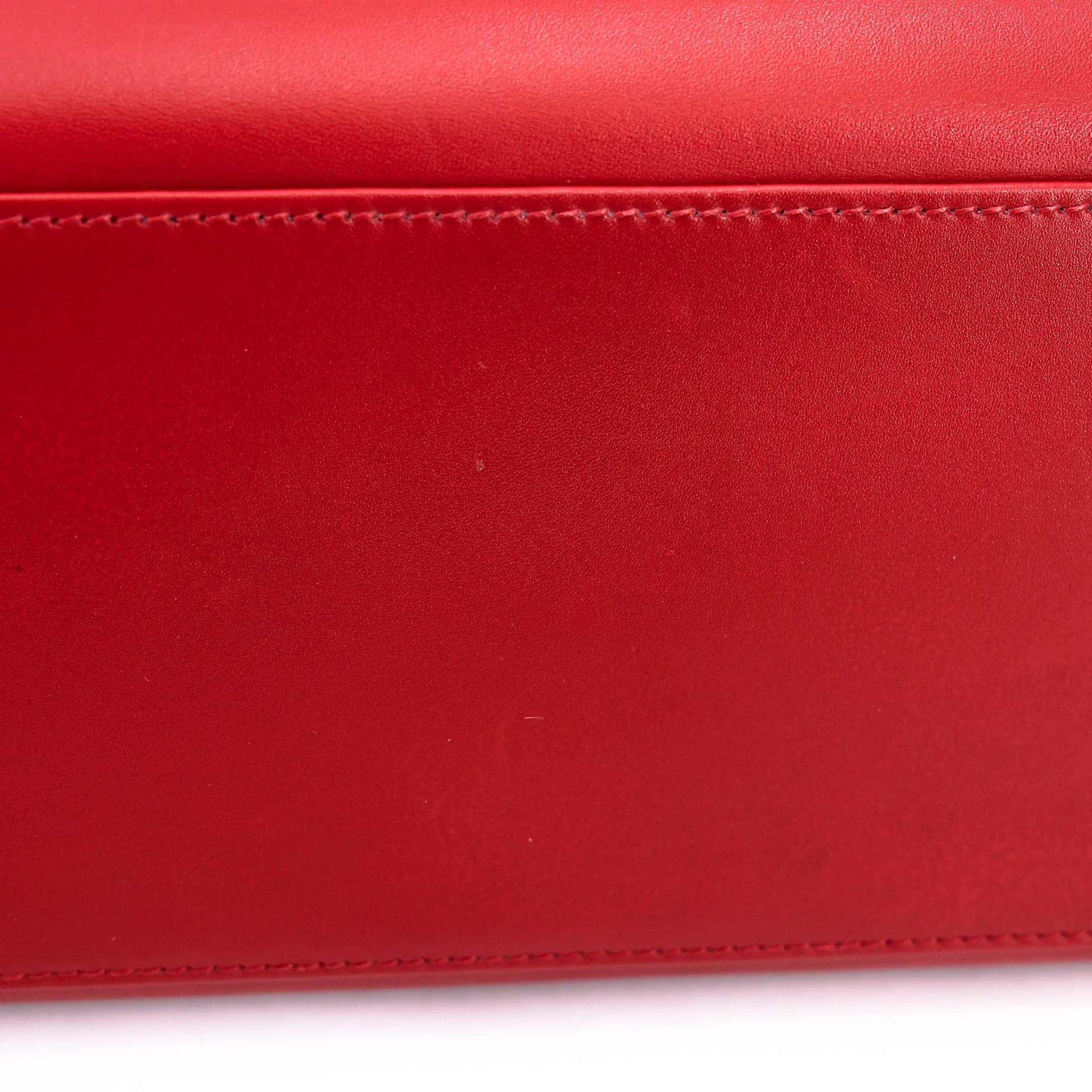 Good ( Rank AB) HERMÈS Kelly 32 Sellier Rouge Vif (53) Box-calf Gold hardware Circle X (1994) - 12