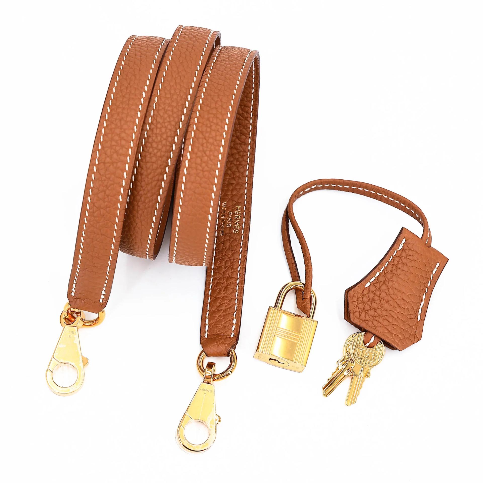 Excellent ( Rank SA ) HERMÈS Kelly 25 Gold (37) Togo Gold hardware Z (2021) - 21