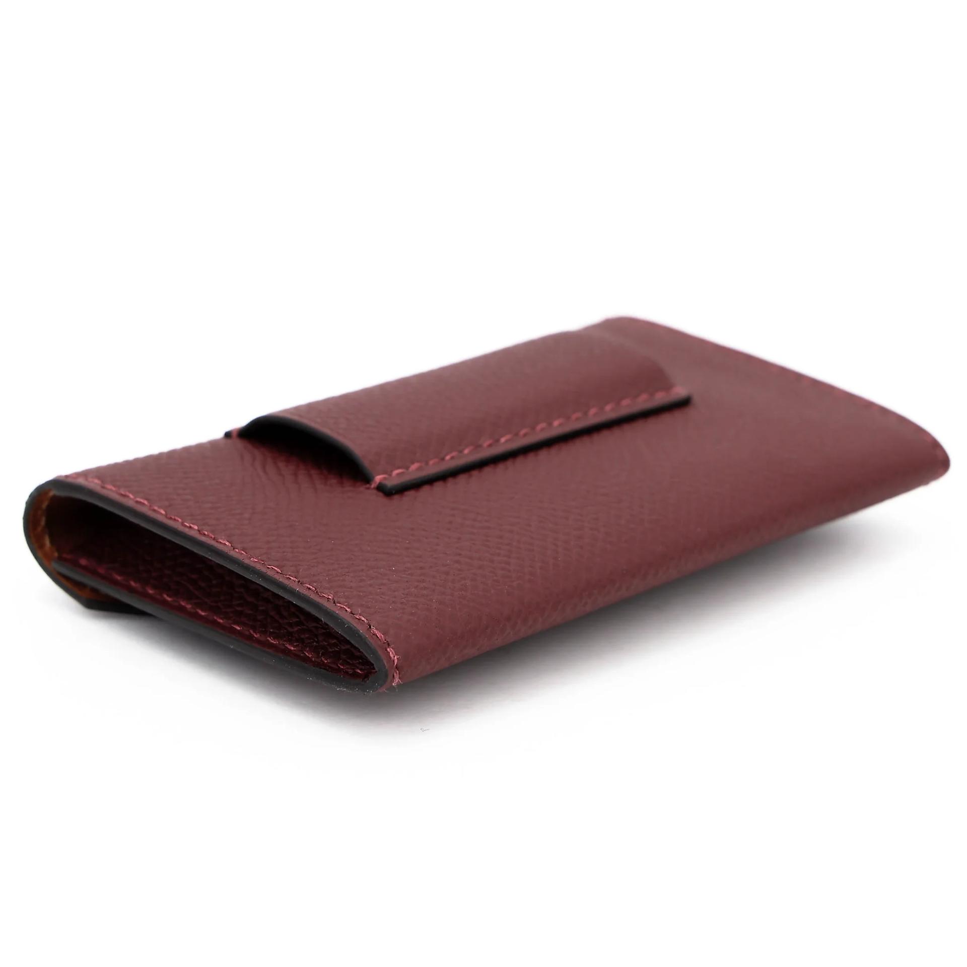Brand New ( Rank N ) HERMÈS Kelly Pocket 18 Belt Rouge H (55) Epsom Palladium hardware G (2026) - 7