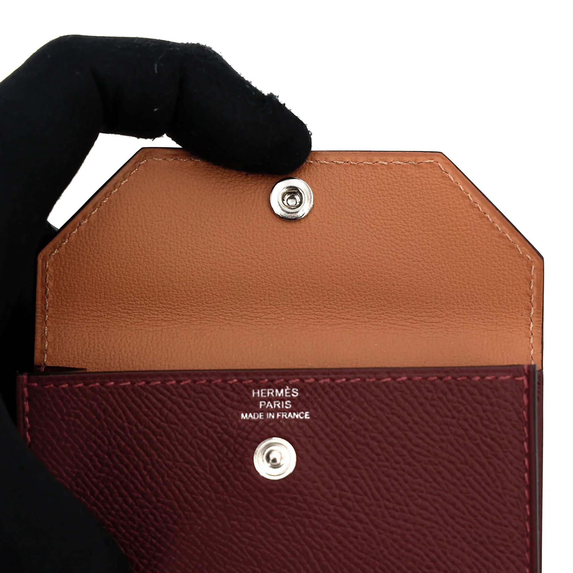 Brand New ( Rank N ) HERMÈS Kelly Pocket 18 Belt Rouge H (55) Epsom Palladium hardware G (2026) - 9