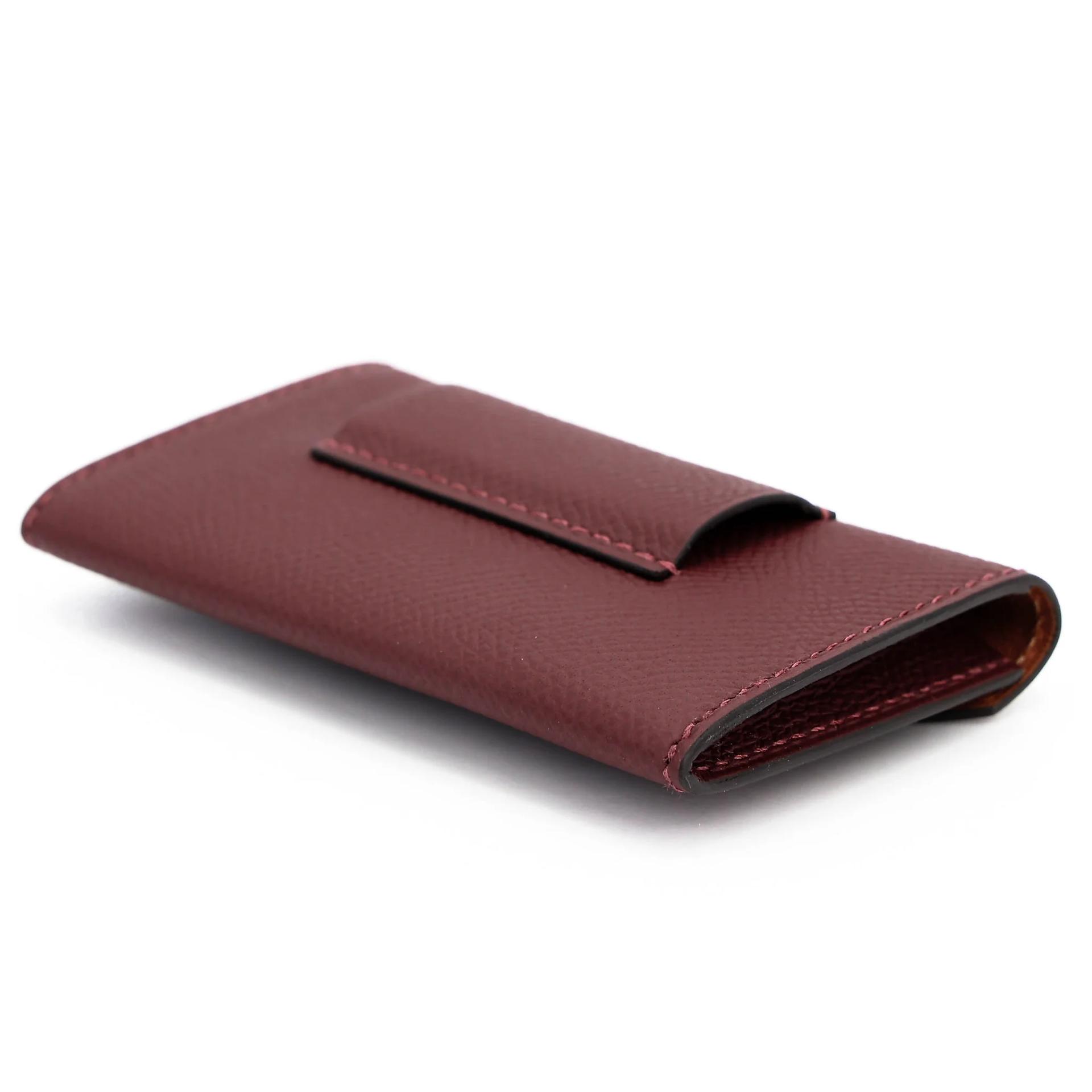 Brand New ( Rank N ) HERMÈS Kelly Pocket 18 Belt Rouge H (55) Epsom Palladium hardware G (2026) - 6