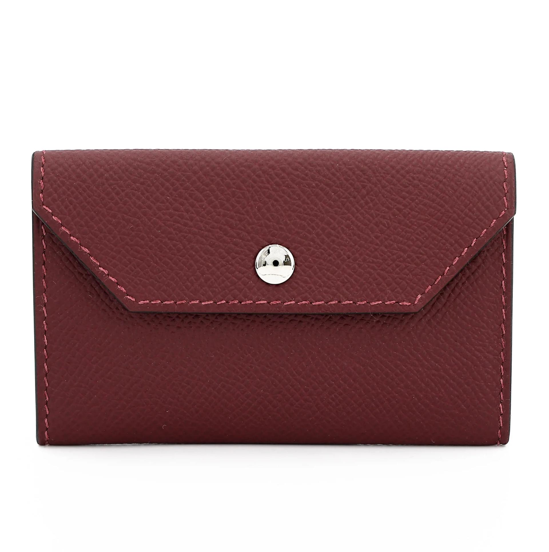 Brand New ( Rank N ) HERMÈS Kelly Pocket 18 Belt Rouge H (55) Epsom Palladium hardware G (2026) - 2