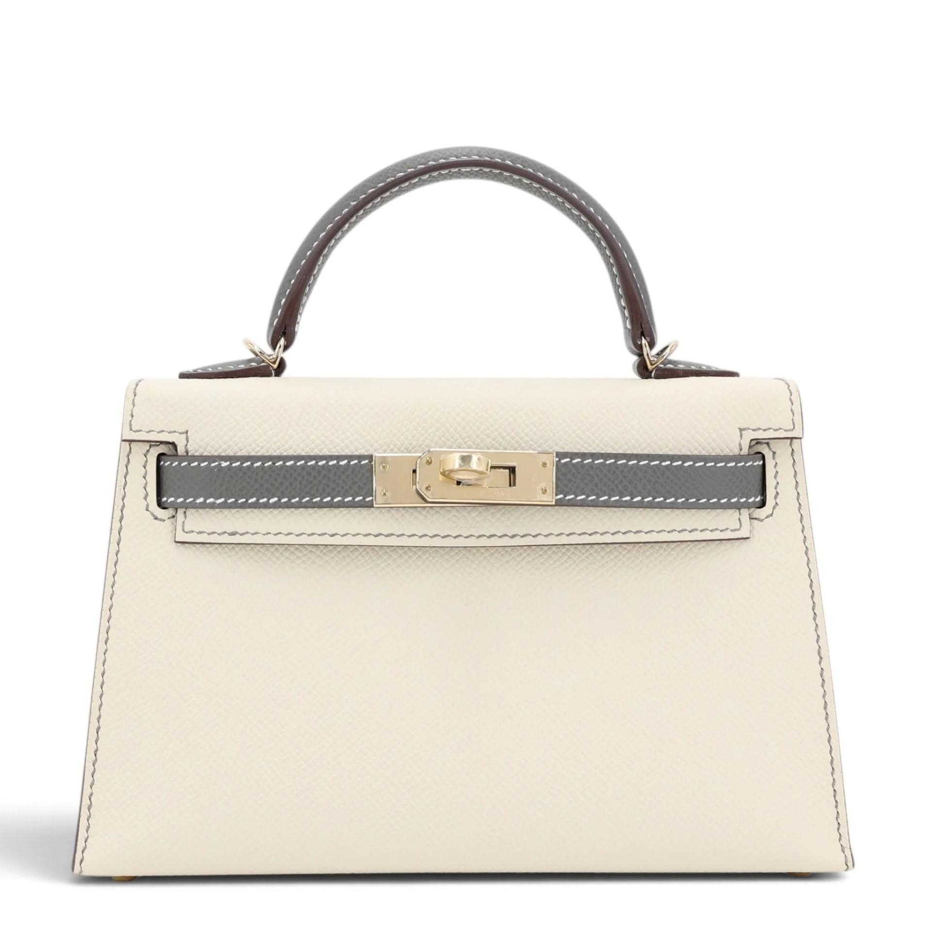 Mini Kelly II Craie (10) Gris Meyer (0L)