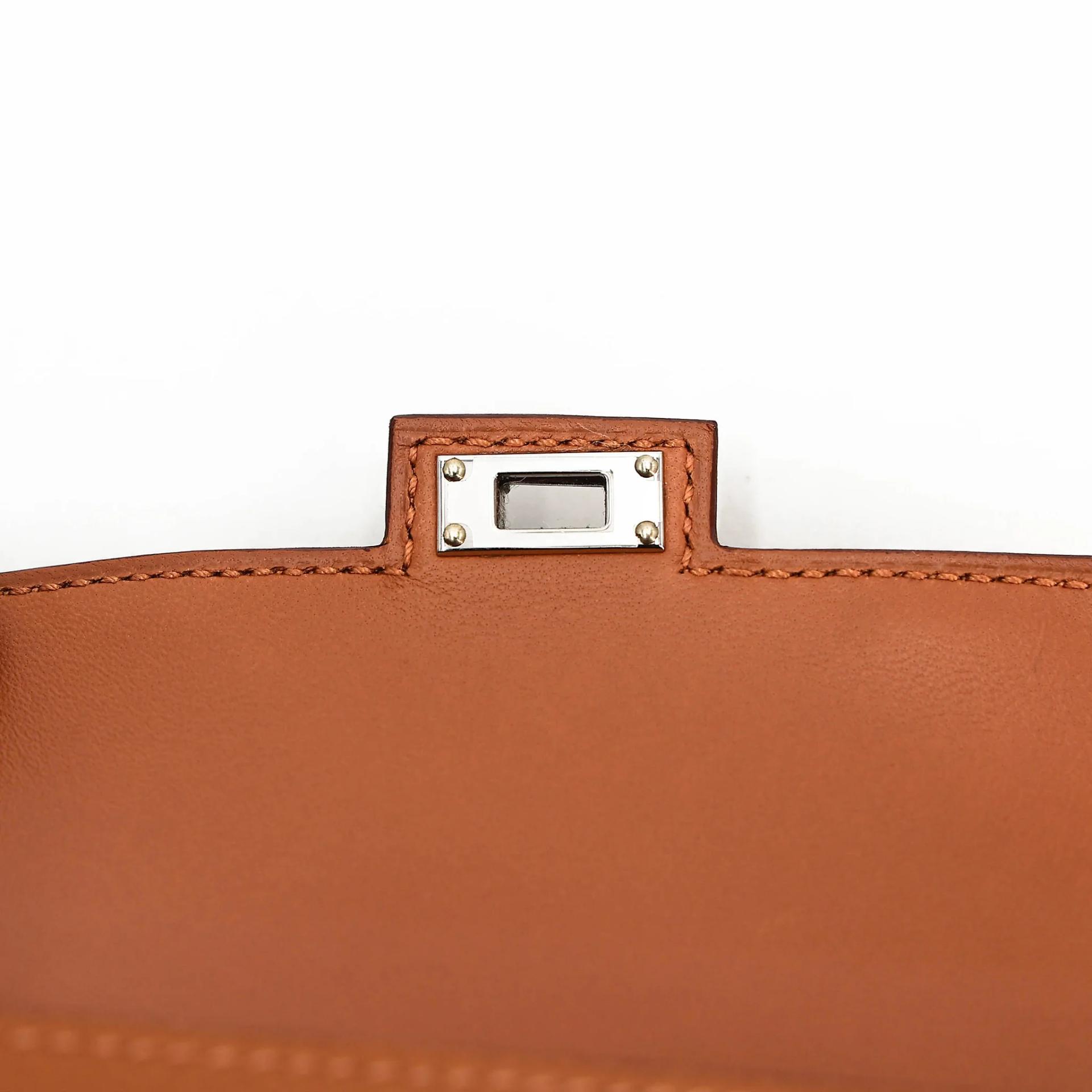 Unused ( Rank NS ) HERMÈS Limited Edition Kelly Doll Picto Gold (37) Bleu Zanzibar (B3) Orange Field (G0) Jaune milton (i8) Epsom Palladium hardware K (2025) - 12