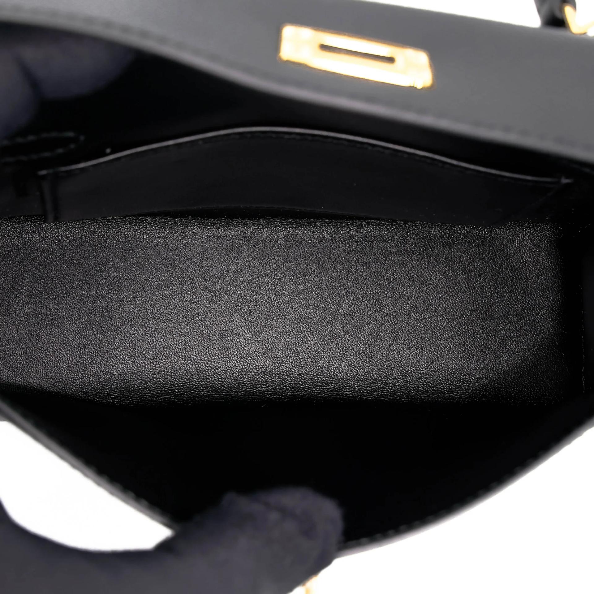 Brand New ( Rank N ) HERMÈS Mini Kelly II Noir (89) Epsom Gold hardware K (2025) - 17