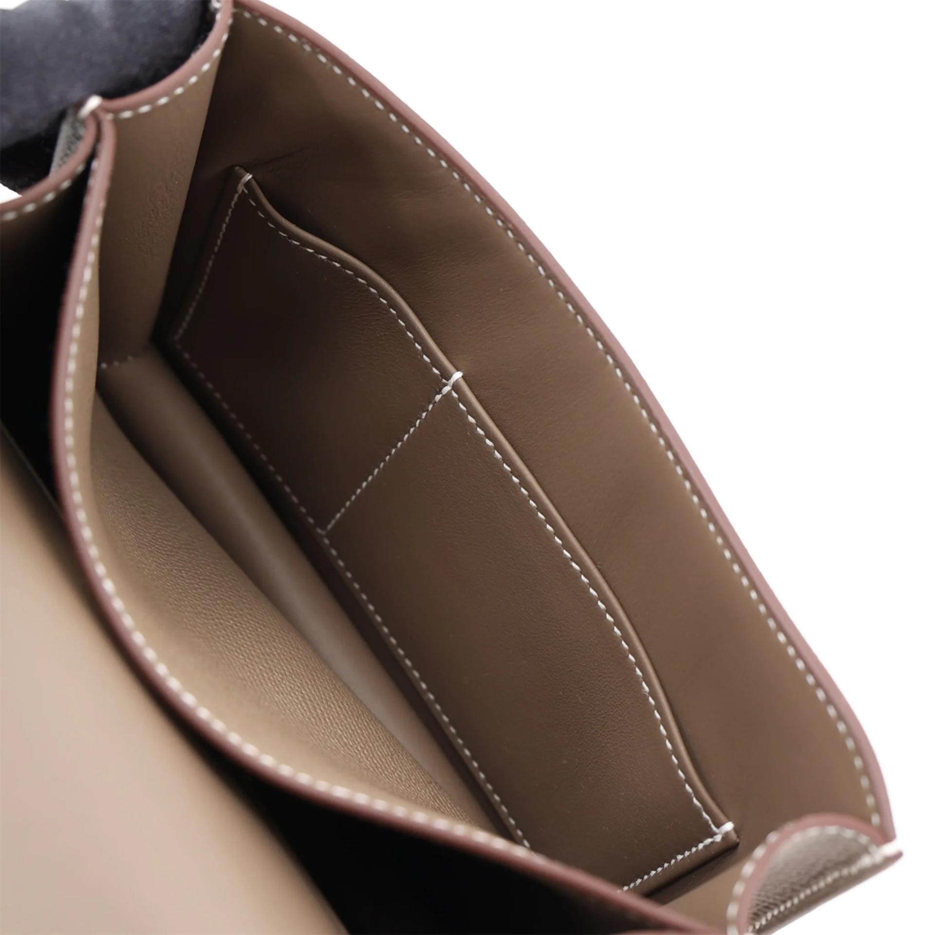 Brand New ( Rank N ) HERMÈS Constance Mini Etoupe (18) Epsom Palladium hardware G (2026) - 14