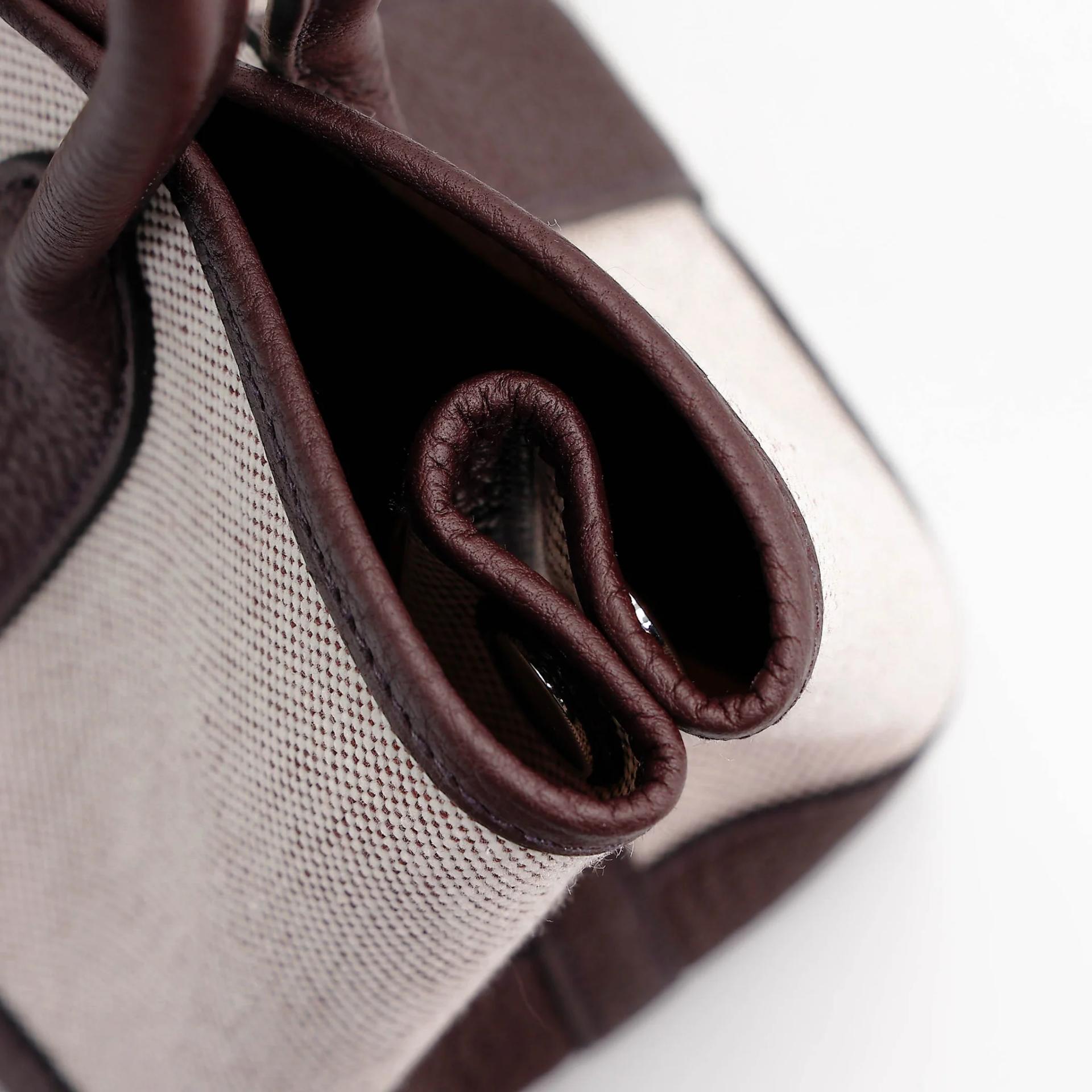 Brand New ( Rank N ) HERMÈS Neo Garden Party 23 Rouge Sellier (0G) Toile H Viking canvas Negonda Palladium hardware G (2026) - 14