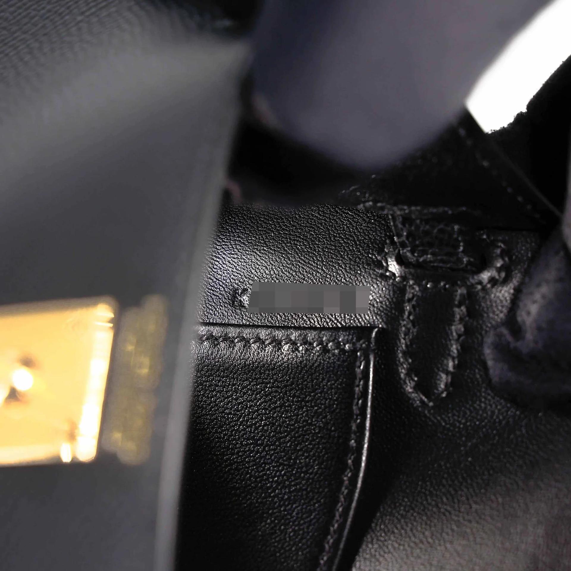 Brand New ( Rank N ) HERMÈS Mini Kelly II Noir (89) Epsom Gold hardware K (2025) - 14