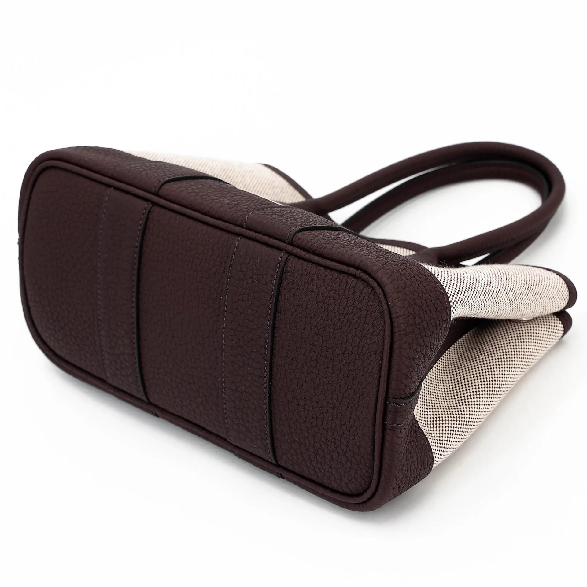 Brand New ( Rank N ) HERMÈS Neo Garden Party 23 Rouge Sellier (0G) Toile H Viking canvas Negonda Palladium hardware G (2026) - 4