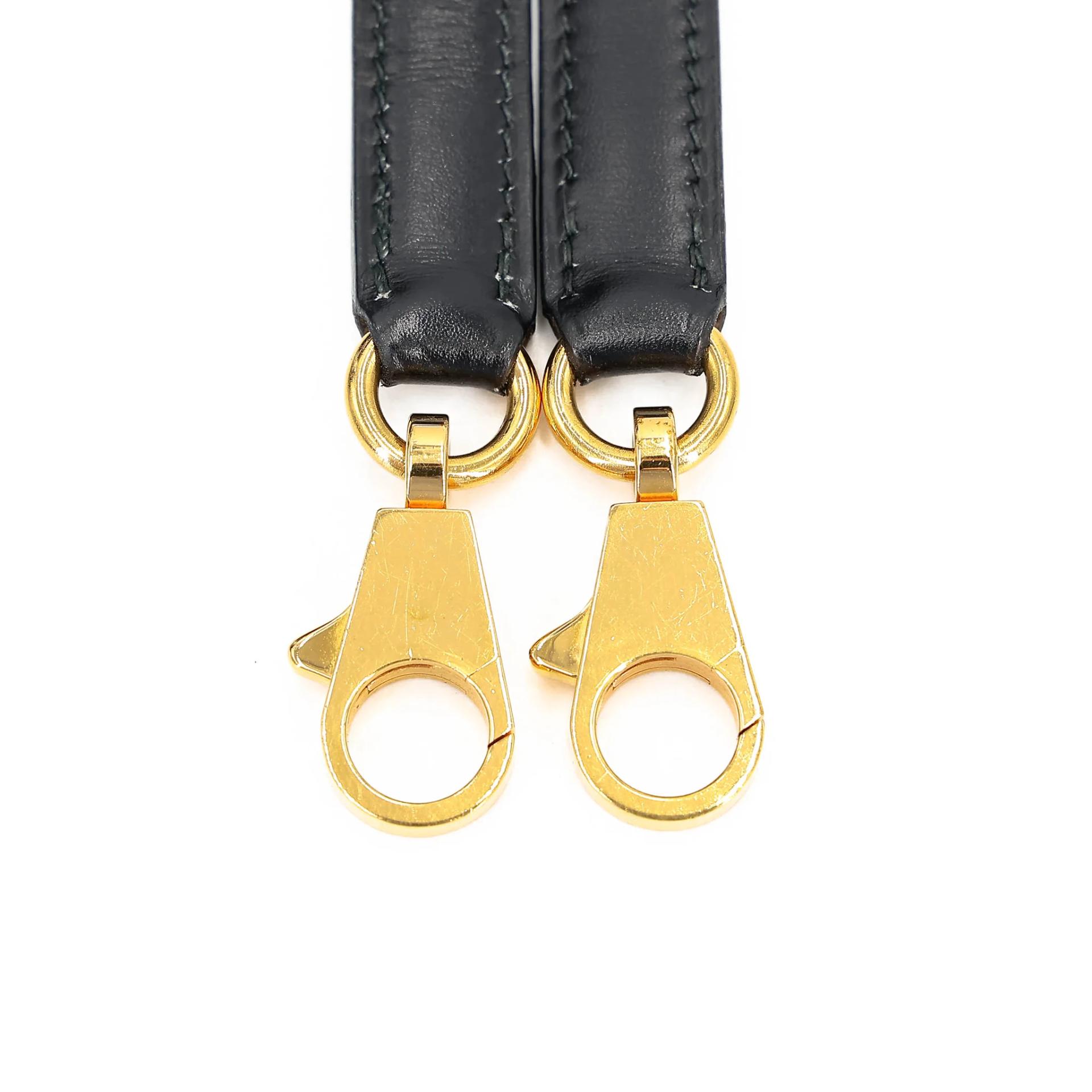 Very Good ( Rank A) HERMÈS Kelly 32 Sellier Noir (89) Box-calf Gold hardware Circle X (1994) - 38