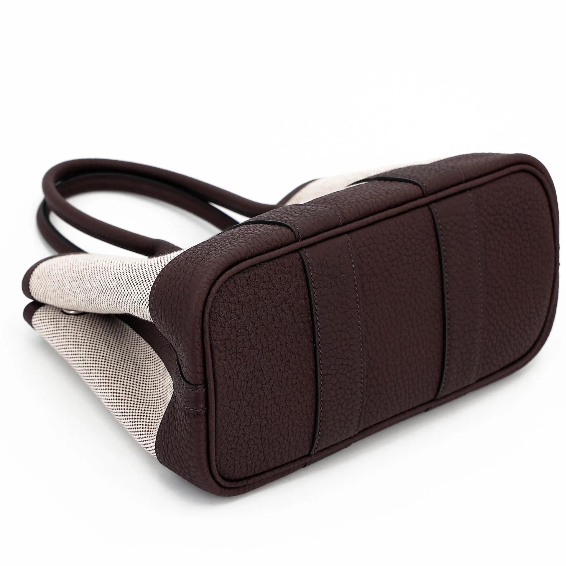 Brand New ( Rank N ) HERMÈS Neo Garden Party 23 Rouge Sellier (0G) Toile H Viking canvas Negonda Palladium hardware G (2026) - 7
