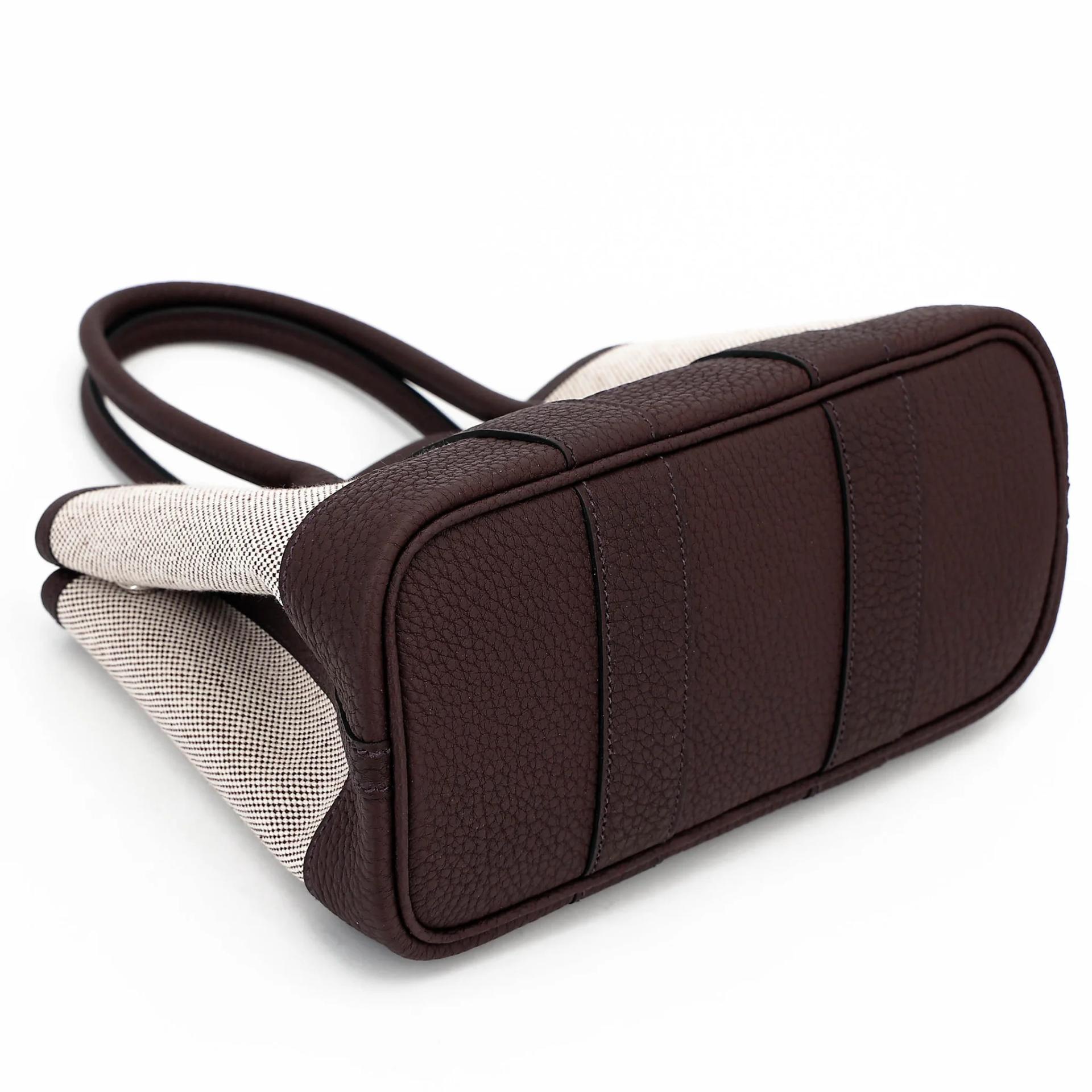 Brand New ( Rank N ) HERMÈS Neo Garden Party 23 Rouge Sellier (0G) Toile H Viking canvas Negonda Palladium hardware G (2026) - 5