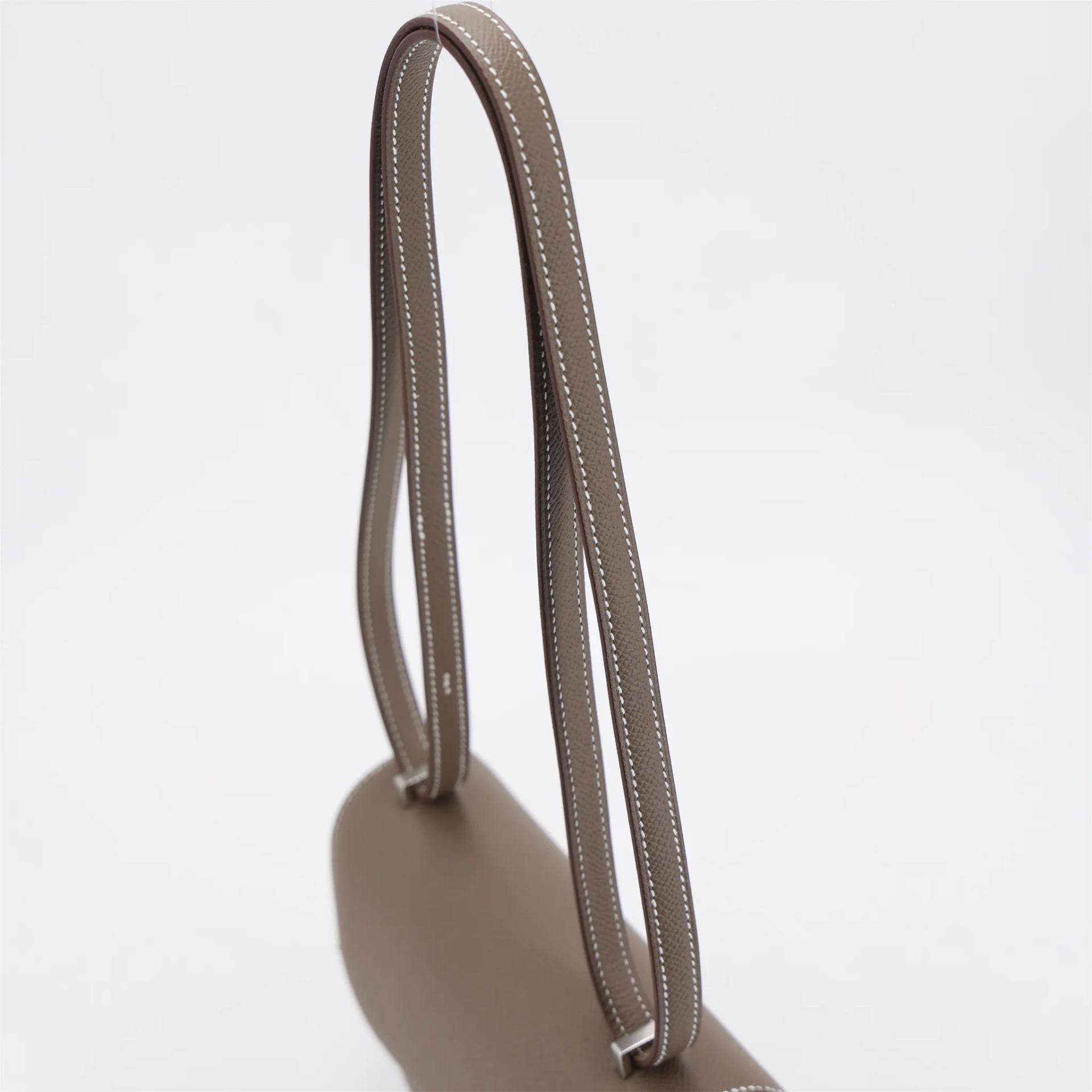 Brand New ( Rank N ) HERMÈS Constance Mini Etoupe (18) Epsom Palladium hardware G (2026) - 3
