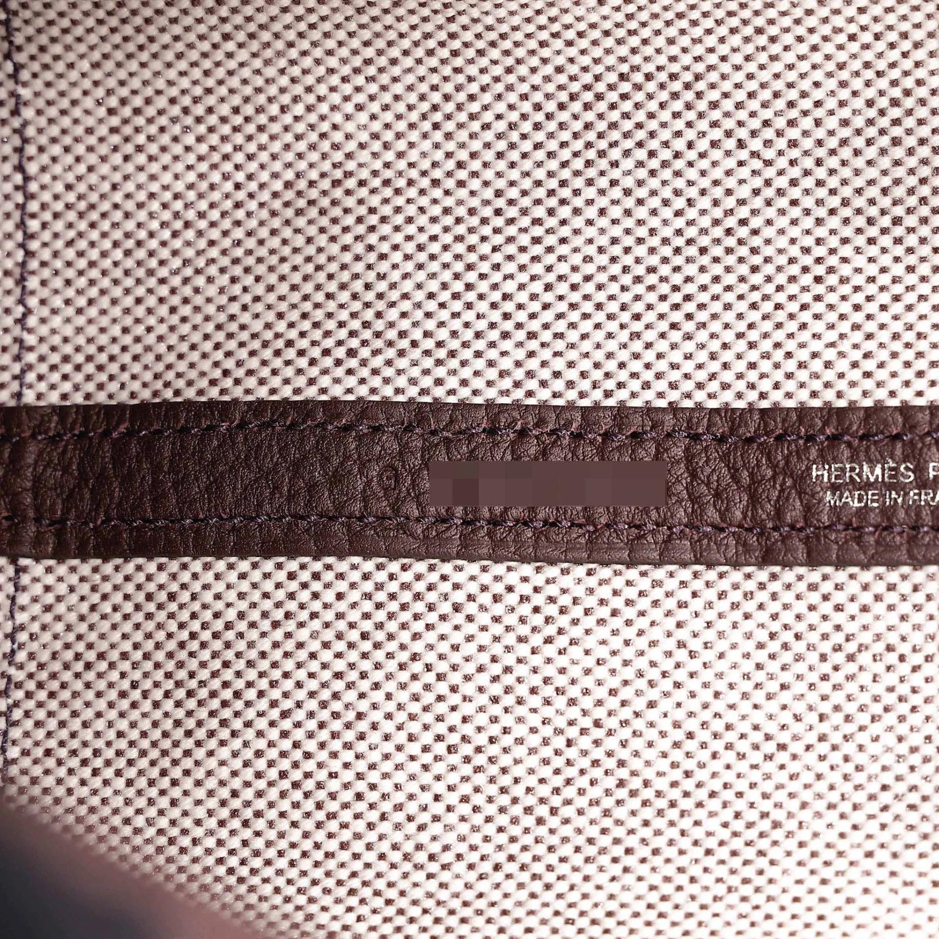 Brand New ( Rank N ) HERMÈS Neo Garden Party 23 Rouge Sellier (0G) Toile H Viking canvas Negonda Palladium hardware G (2026) - 13