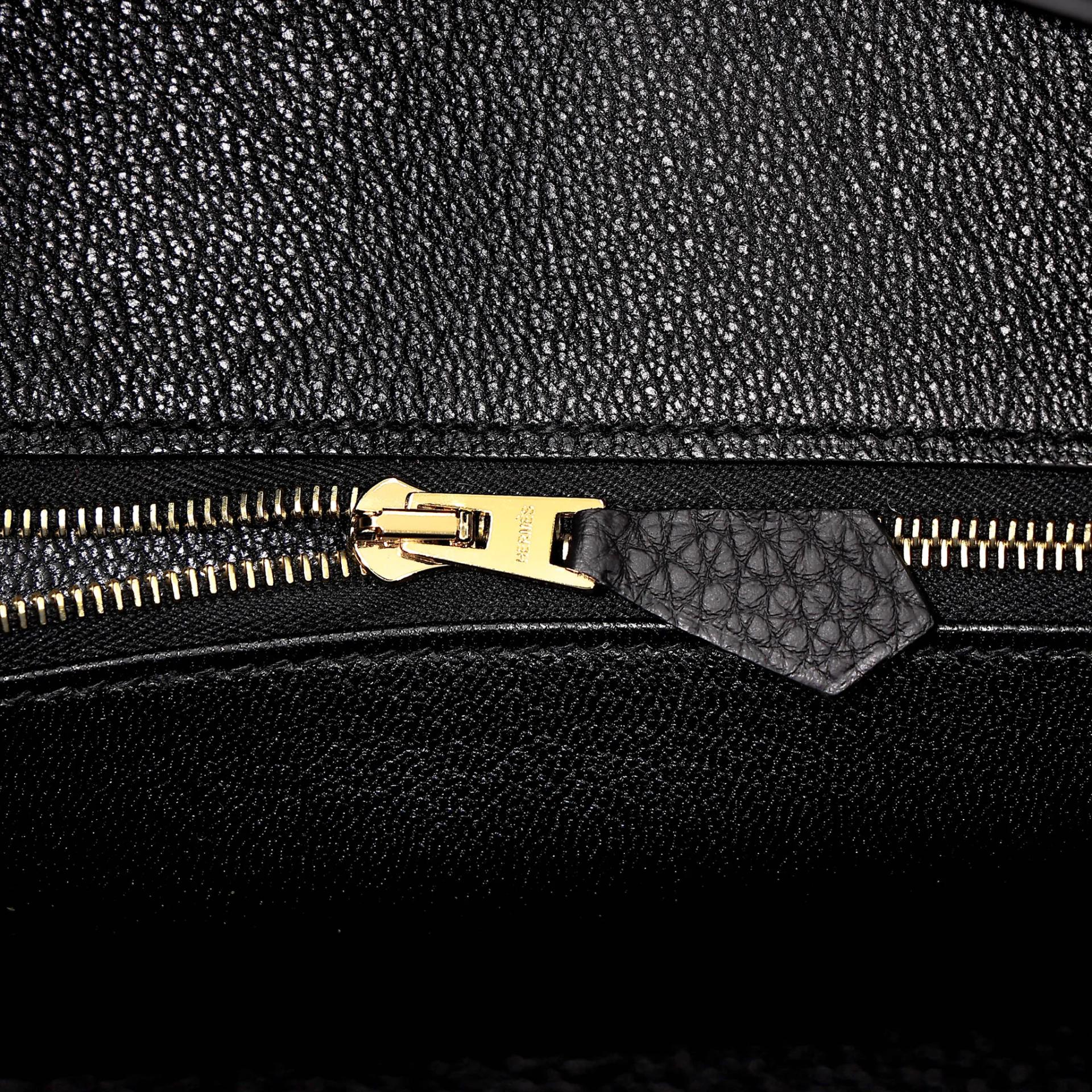 Brand New ( Rank N ) HERMÈS Birkin 25 Noir (89) Togo Gold hardware G (2026) - 11