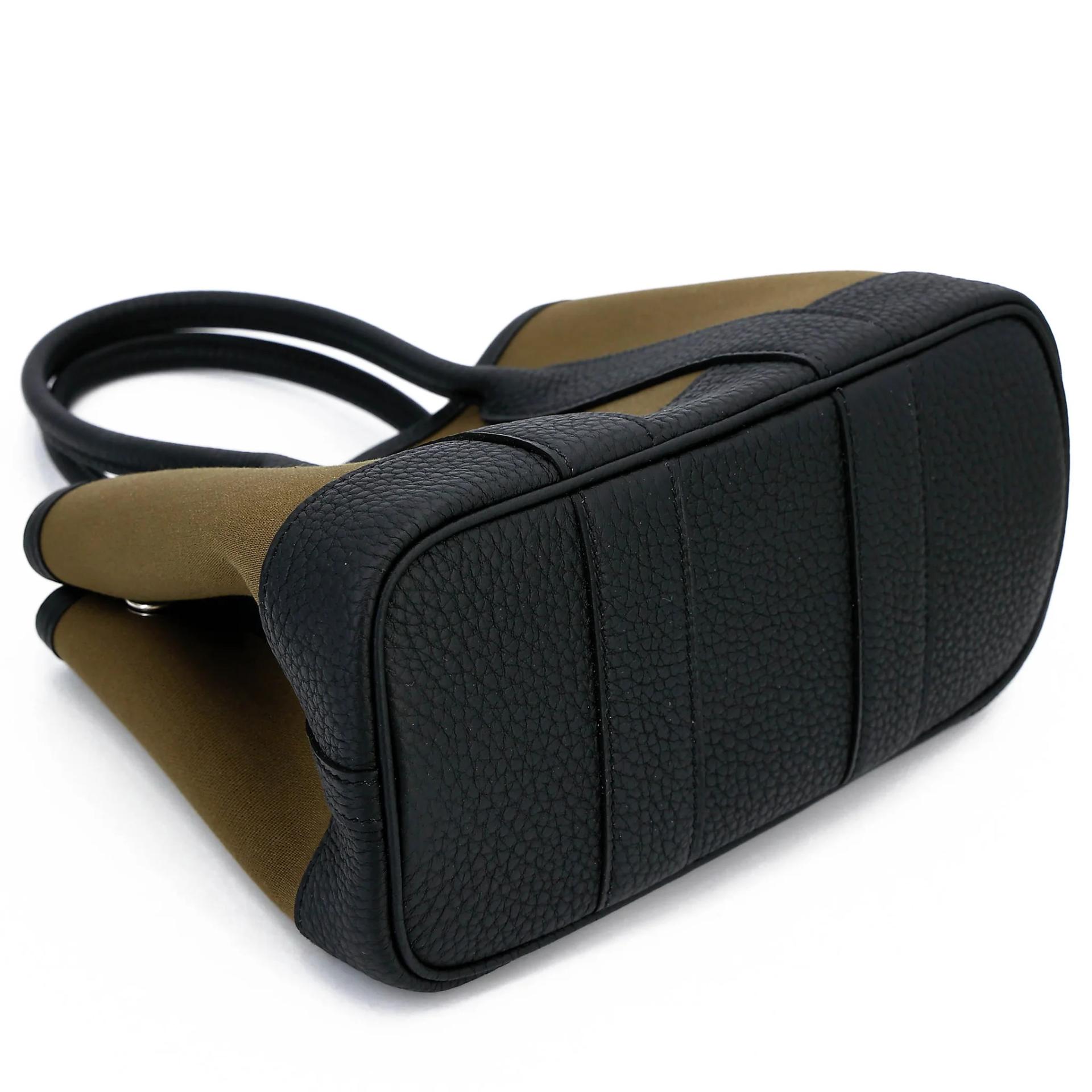 Brand New ( Rank N ) HERMÈS Neo Garden Party 23 Vert Olive (61) Toile H canvas Negonda Palladium hardware G (2026) - 7