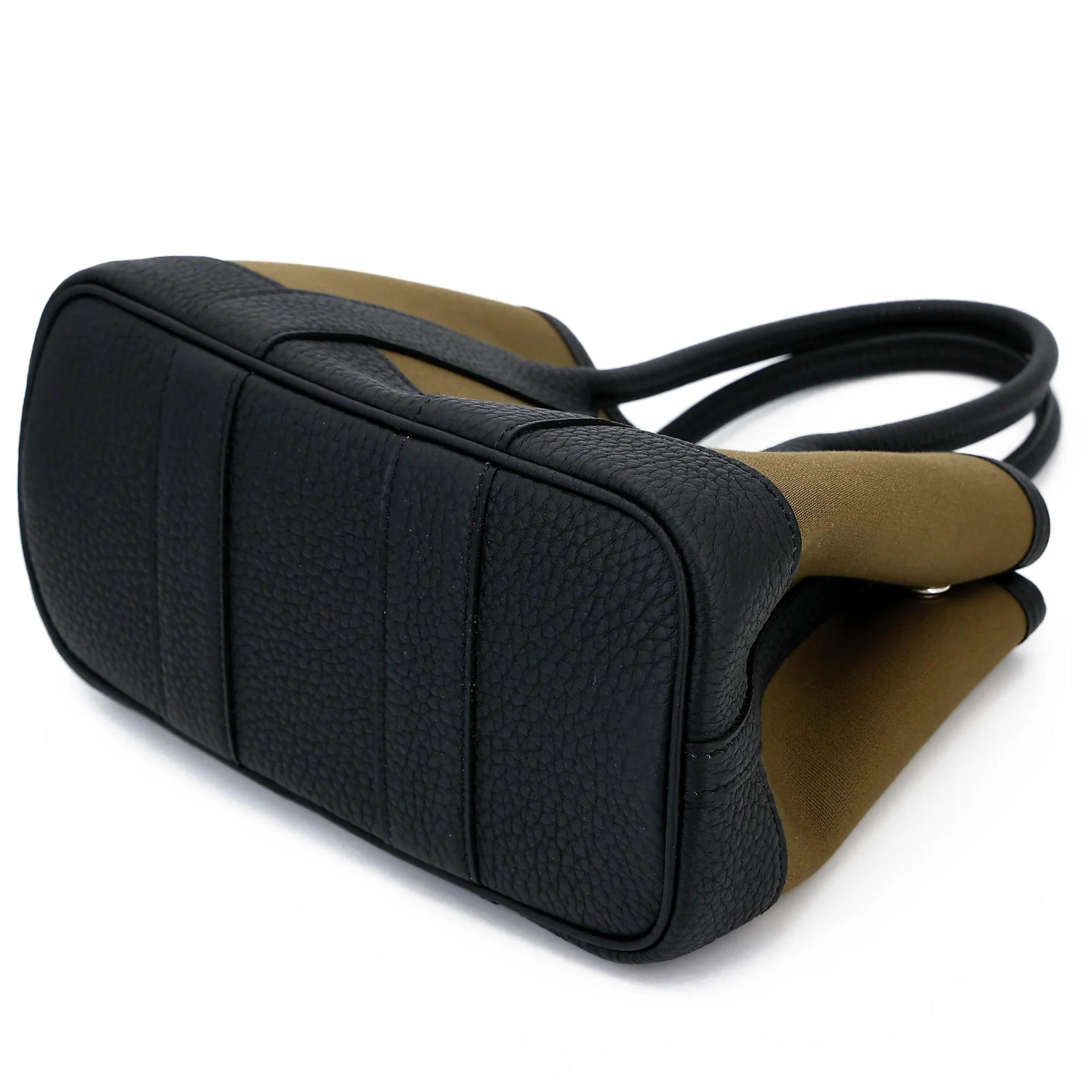 Brand New ( Rank N ) HERMÈS Neo Garden Party 23 Vert Olive (61) Toile H canvas Negonda Palladium hardware G (2026) - 4