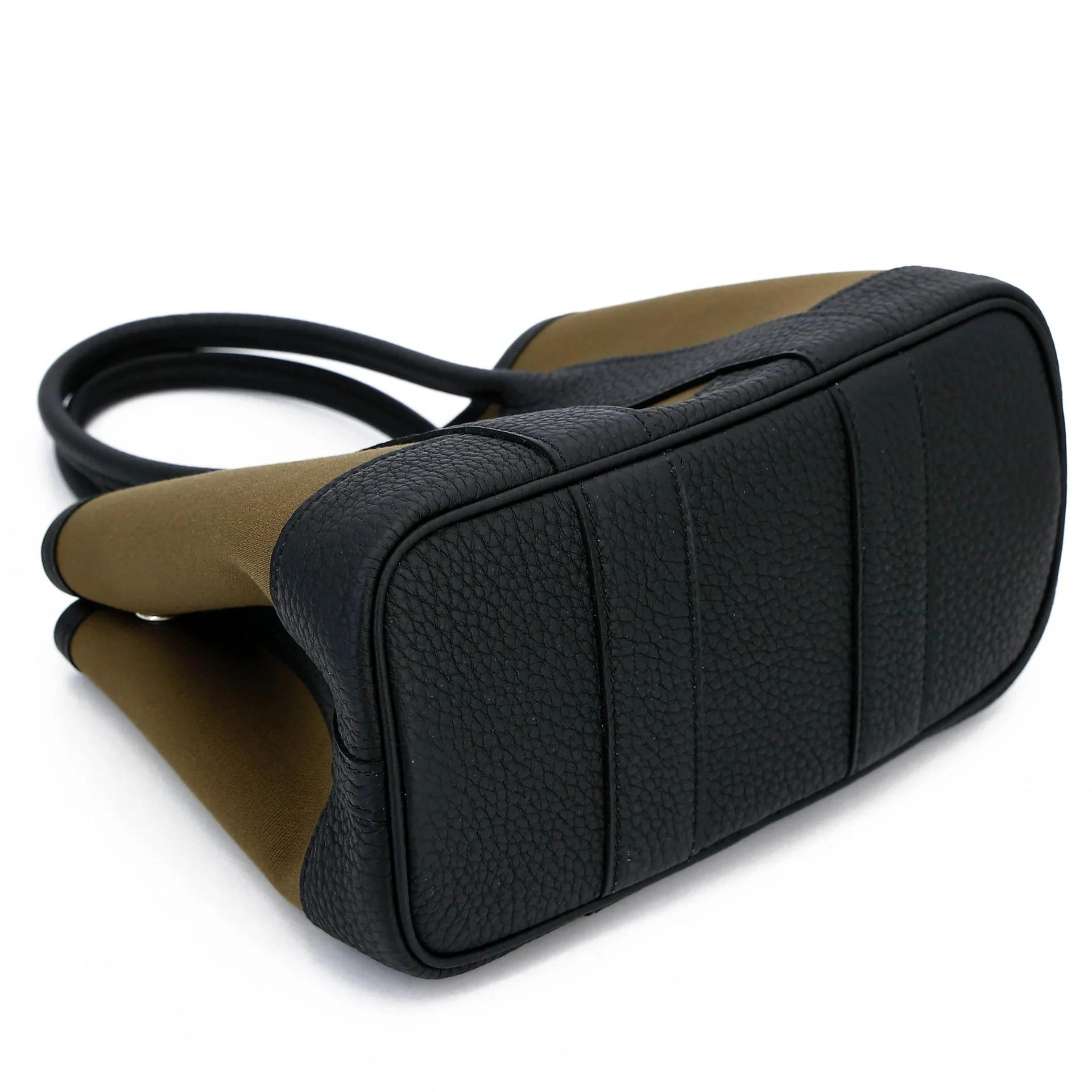Brand New ( Rank N ) HERMÈS Neo Garden Party 23 Vert Olive (61) Toile H canvas Negonda Palladium hardware G (2026) - 5