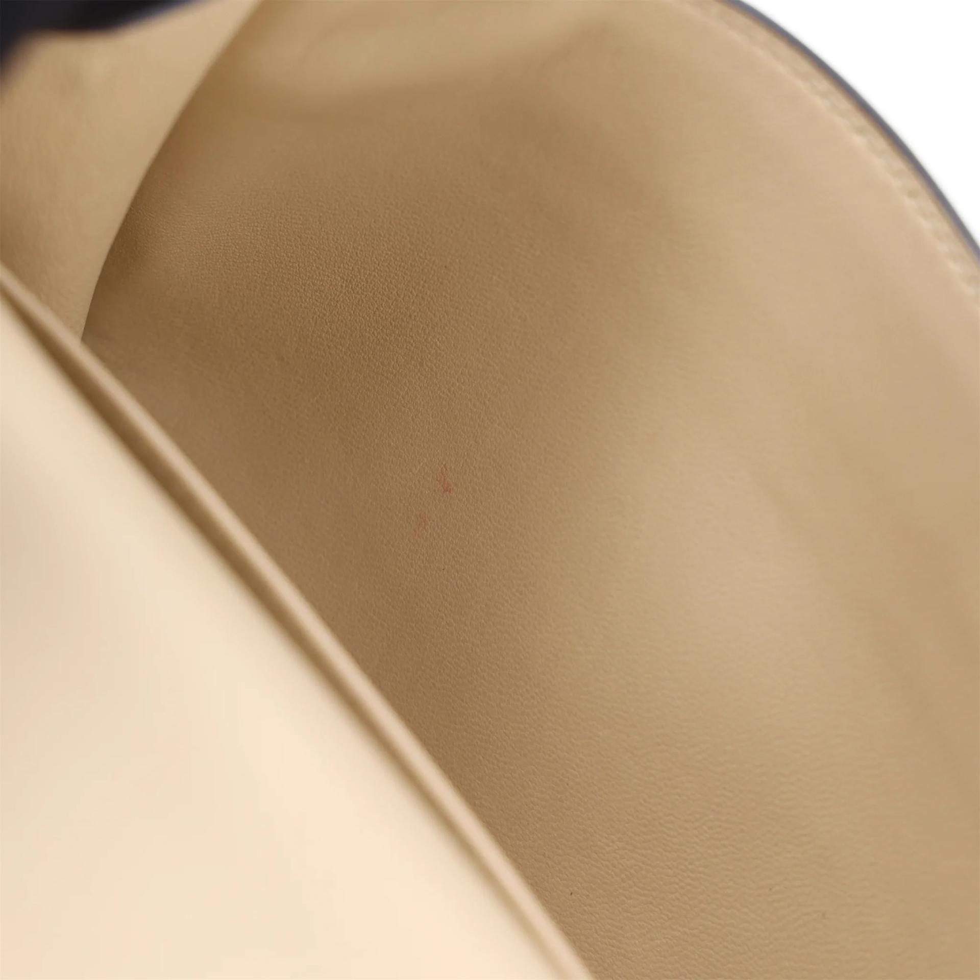 Very Good ( Rank A) HERMÈS Constance Mini Parchemin (3C) Ostrich Rose Gold hardware Y (2020) - 13