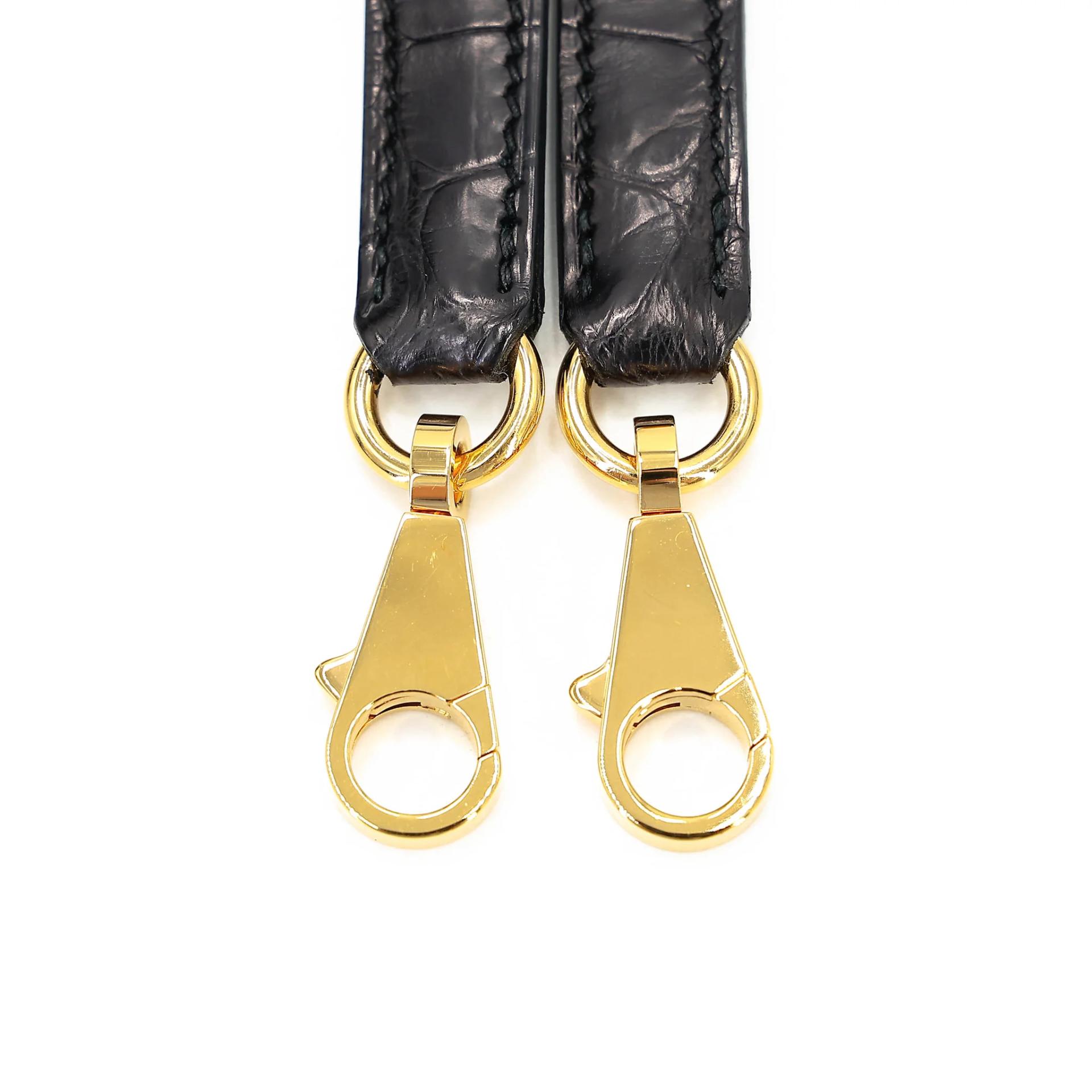 Very Good ( Rank A) HERMÈS Kelly 28 Noir (89) Matte Alligator Gold hardware D (2019) - 26