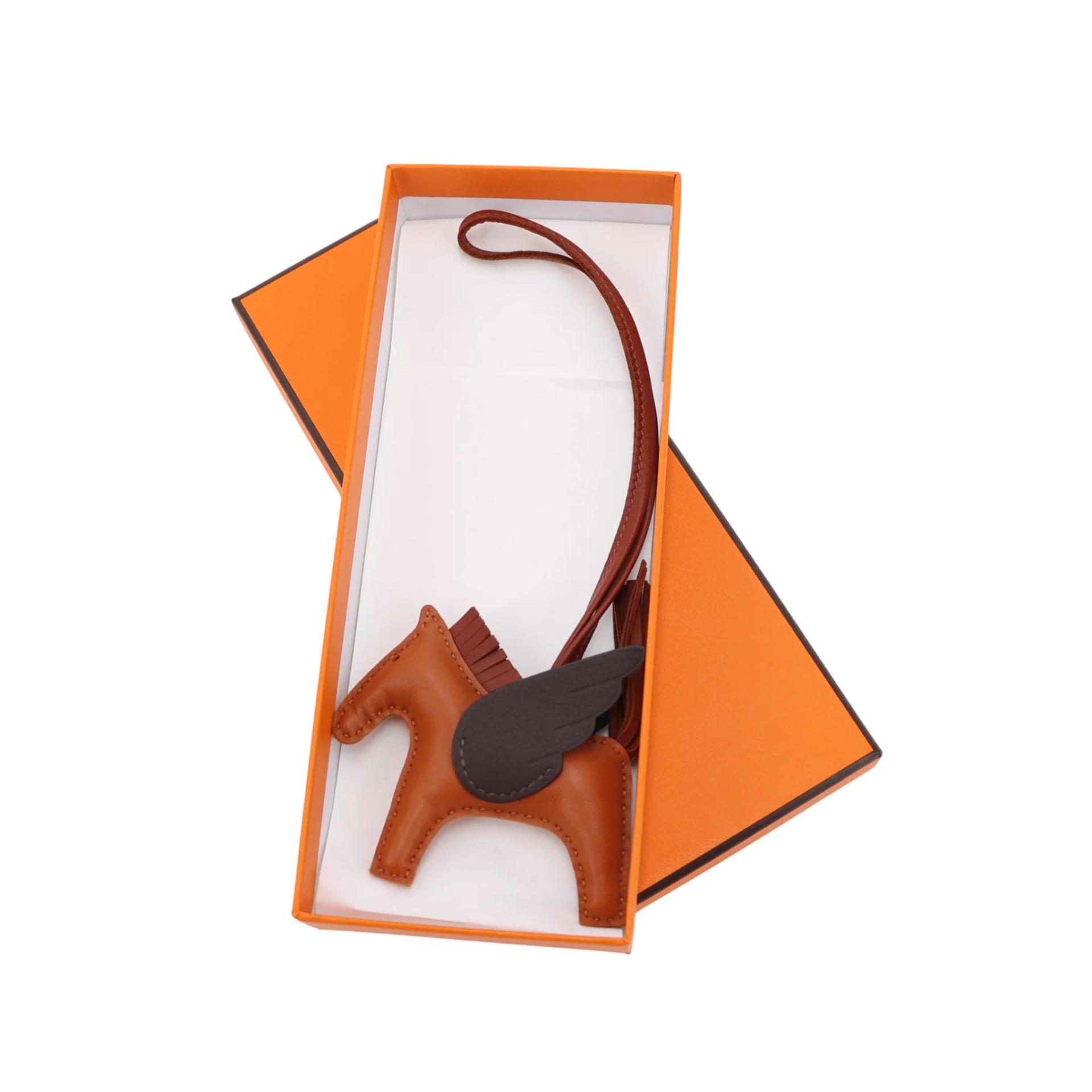 Unused ( Rank NS ) HERMÈS Rodeo Pegase PM Pain d’Epice (9Y) Sienne (4E) Moka (44) Agneau Milo W (2024) - 3