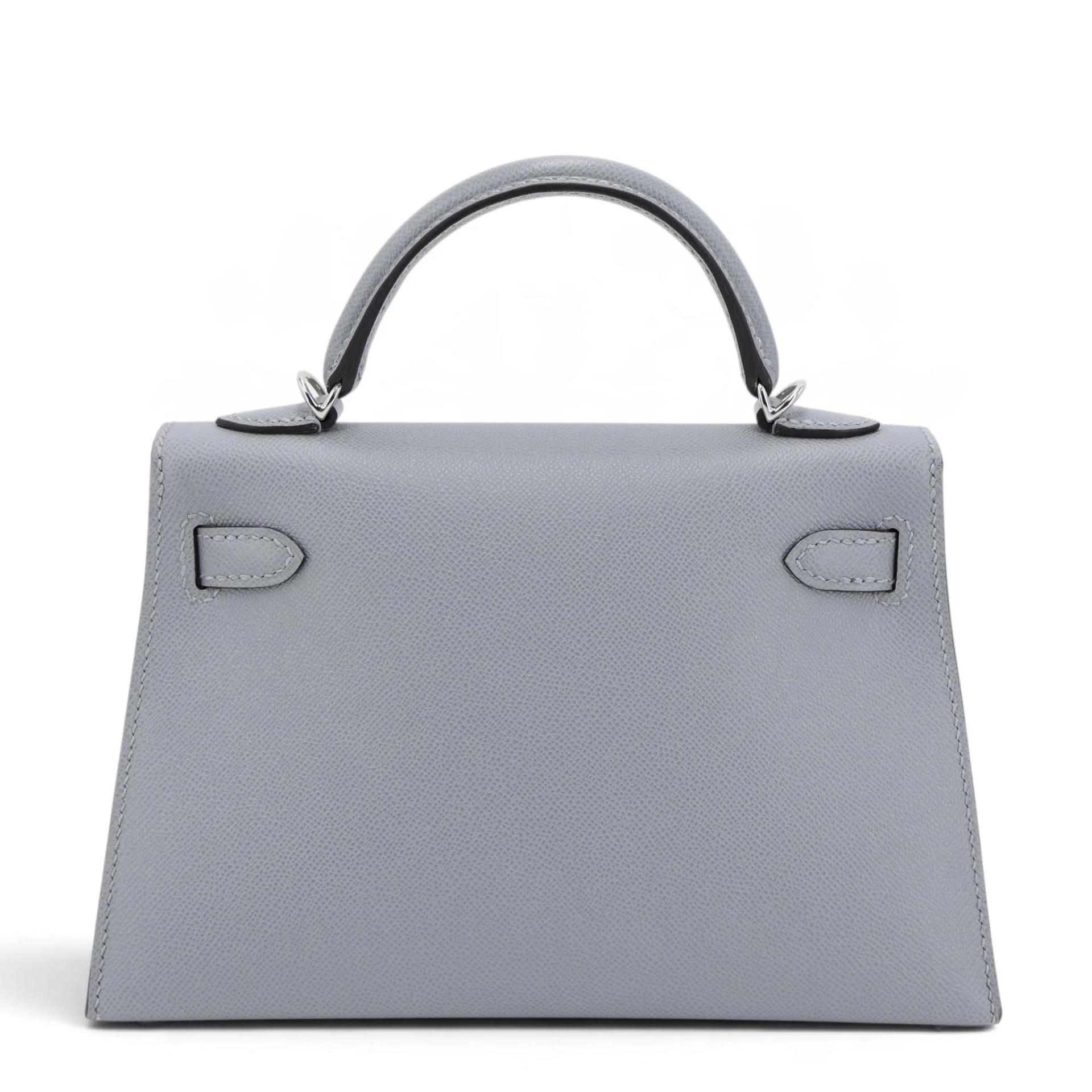 Brand New ( Rank N ) HERMÈS Mini Kelly II Gris Pantin (P0) Madame Palladium hardware G (2026) - 2
