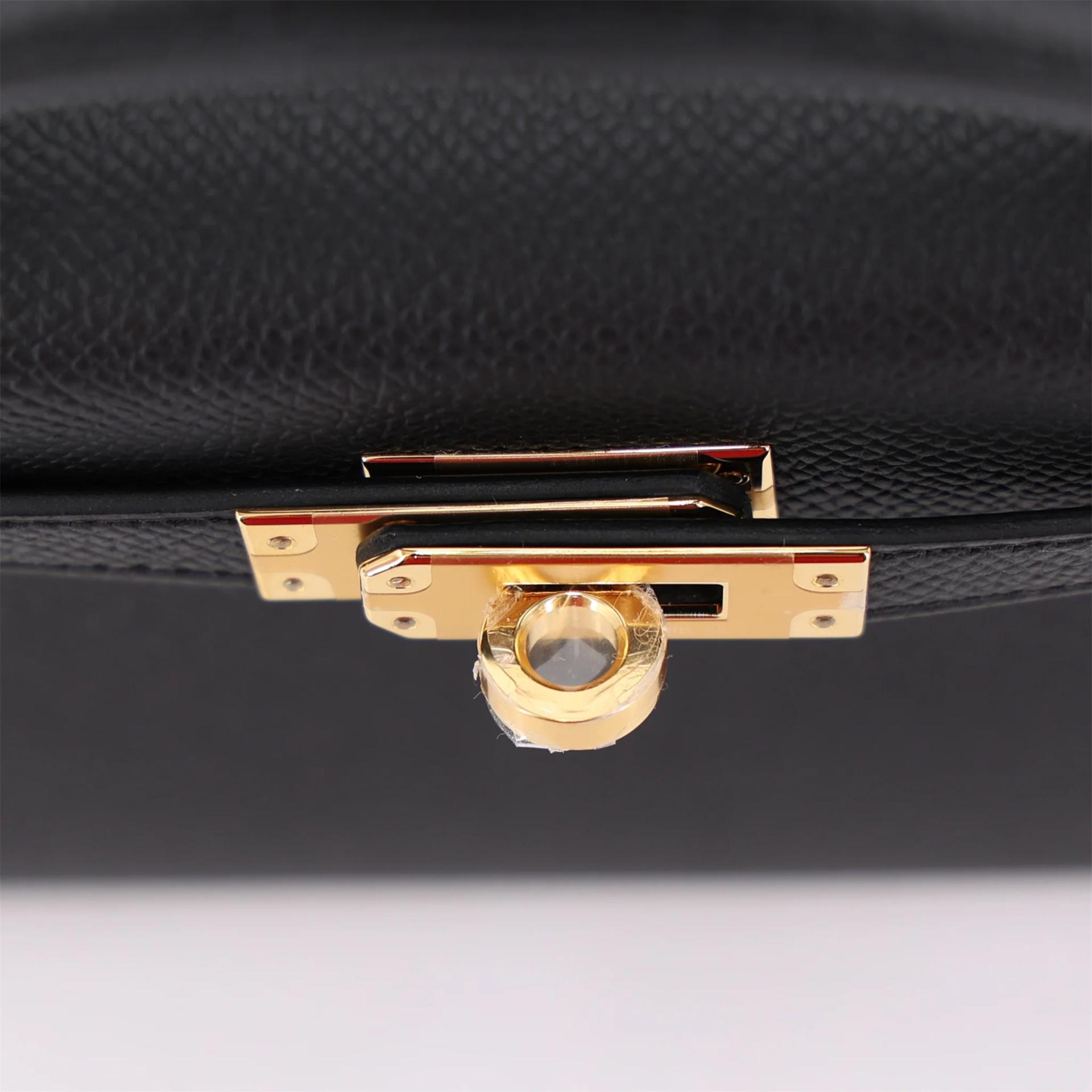Brand New ( Rank N ) HERMÈS Mini Kelly II Noir (89) Epsom Gold hardware G (2026) - 9