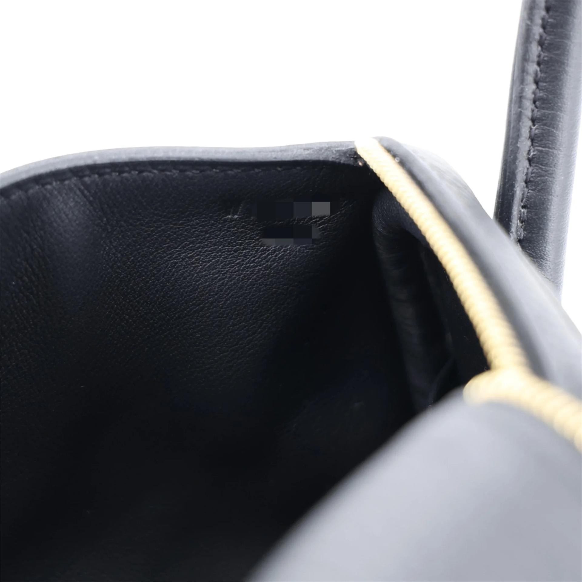 Unused ( Rank NS ) HERMÈS Mini Lindy Black Clemence Gold hardware W (2024) - 12