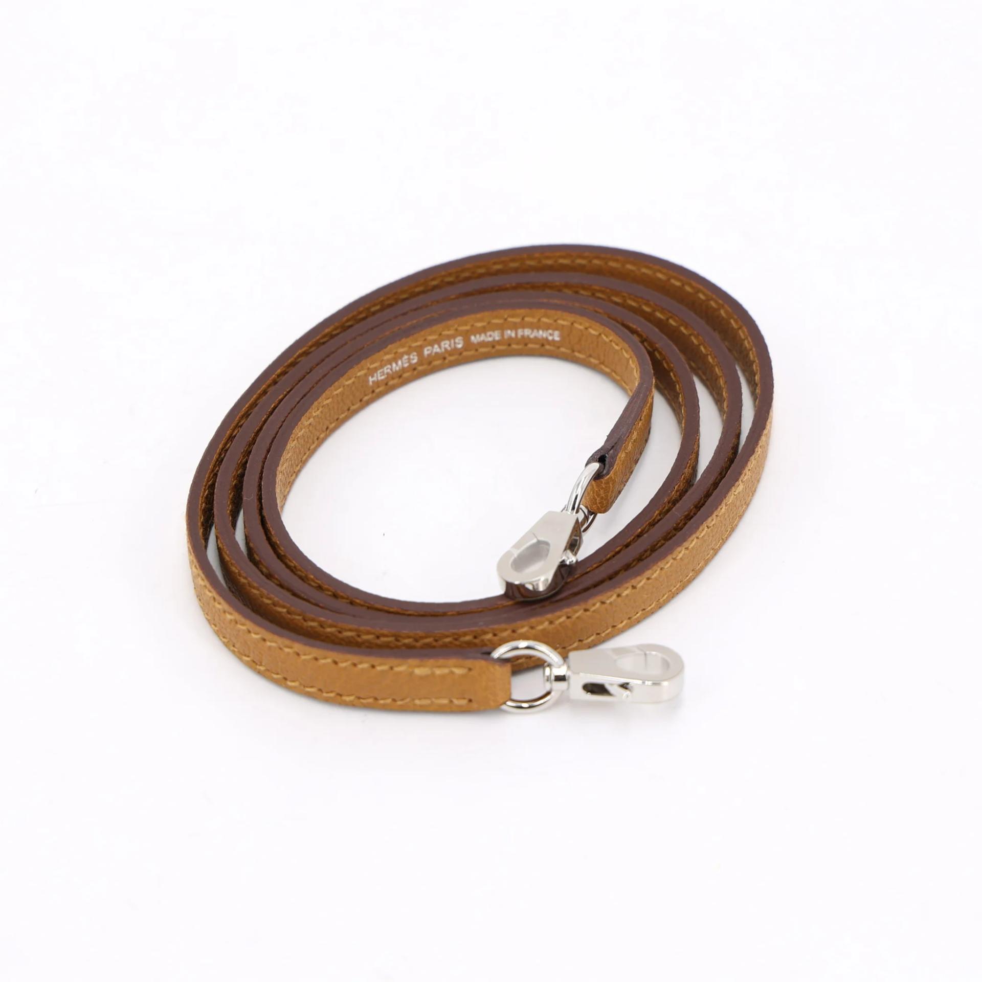 Unused ( Rank NS ) HERMÈS Mini Kelly II Caramel (28) Chevre Palladium hardware K (2025) - 15
