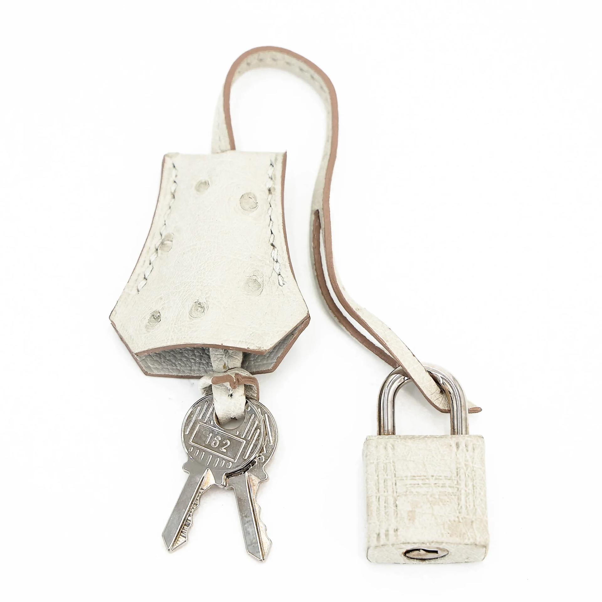 Unused ( Rank NS ) HERMÈS Birkin 25 Gris Perle (80) Ostrich Palladium hardware Z (2021) - 17
