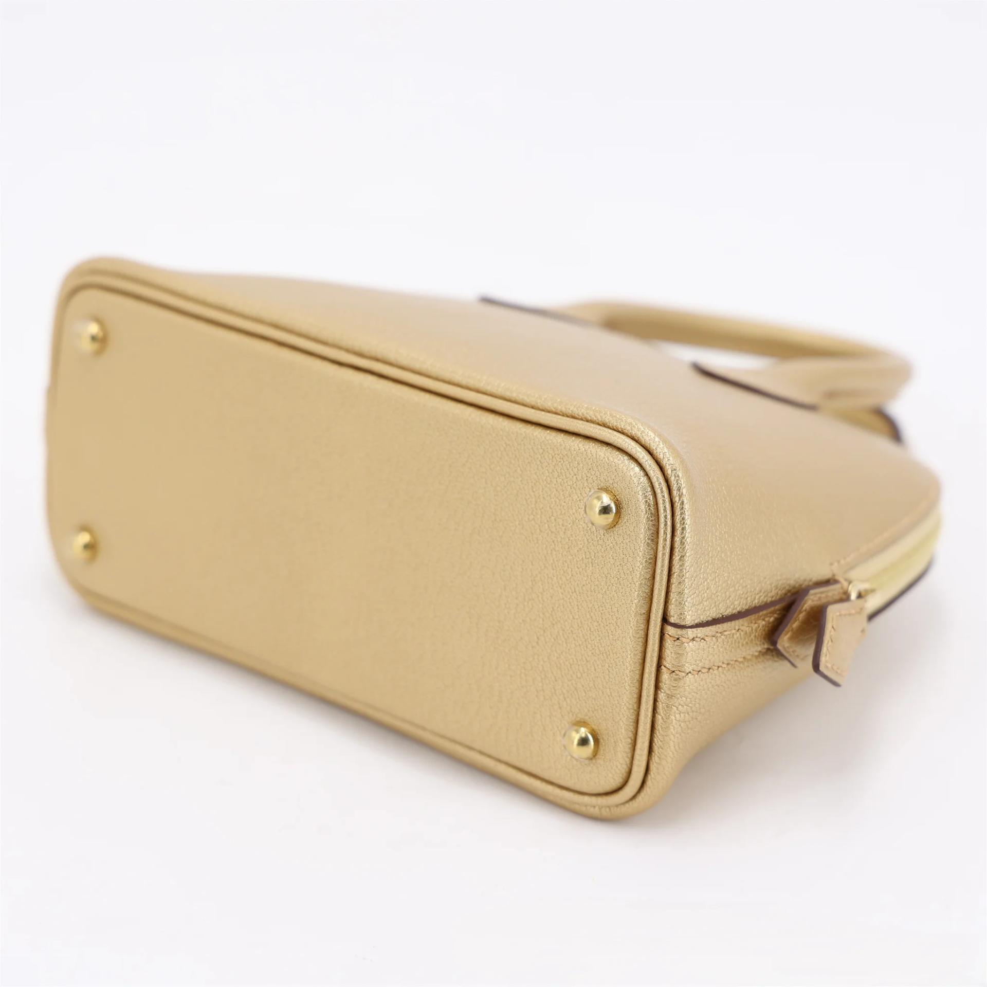 Brand New ( Rank N ) HERMÈS Mini Bolide 1923 Dore (Y9) Chevre Gold hardware G (2026) - 7