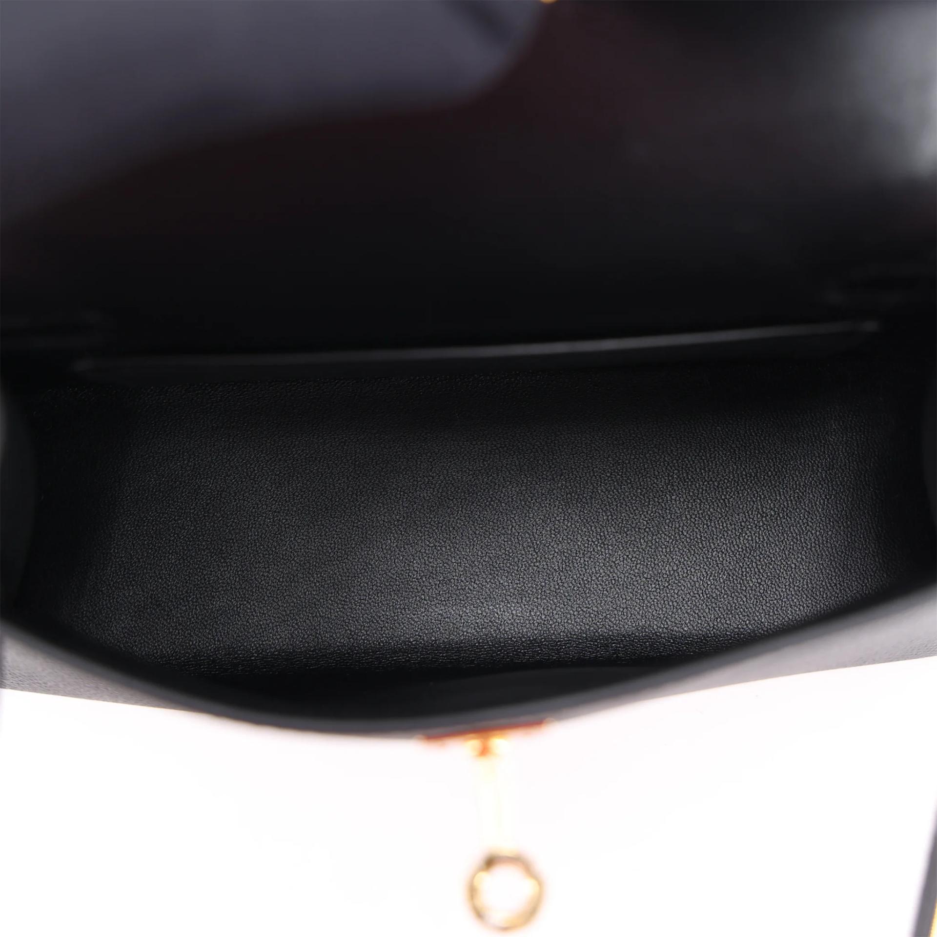 Brand New ( Rank N ) HERMÈS Mini Kelly II Noir (89) Epsom Gold hardware G (2026) - 11